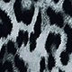 Imprimé léopard noir et argent
