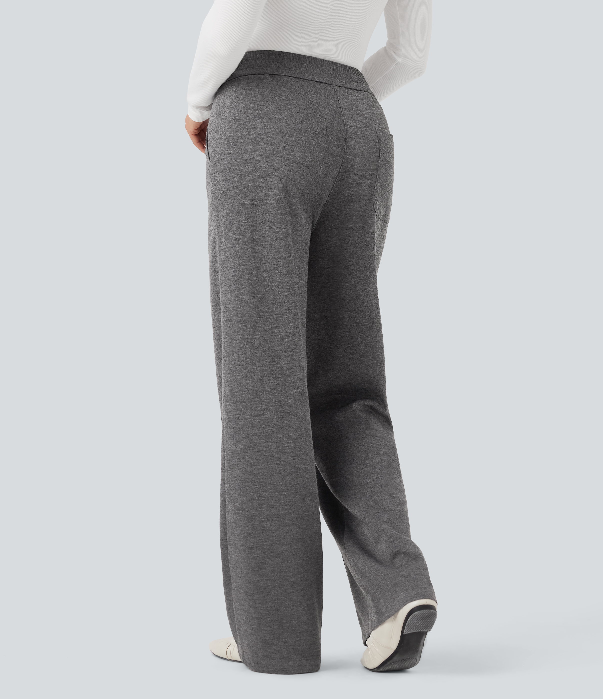 Castlerock High Waisted Straight Leg Work Pants with Pockets / 2