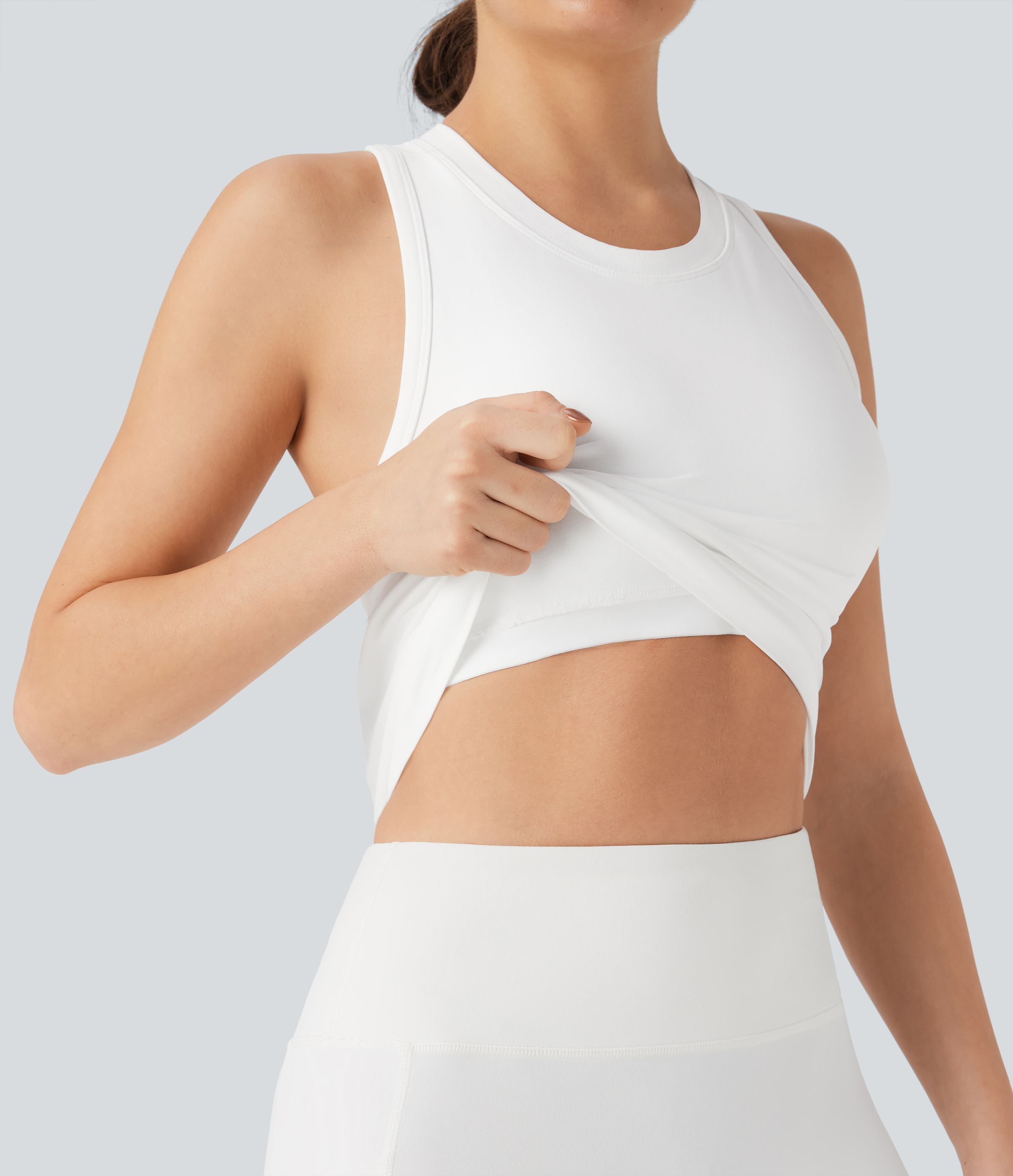 OneForm Seamless Flow Racerback Built-in Bra Yoga Tank Top