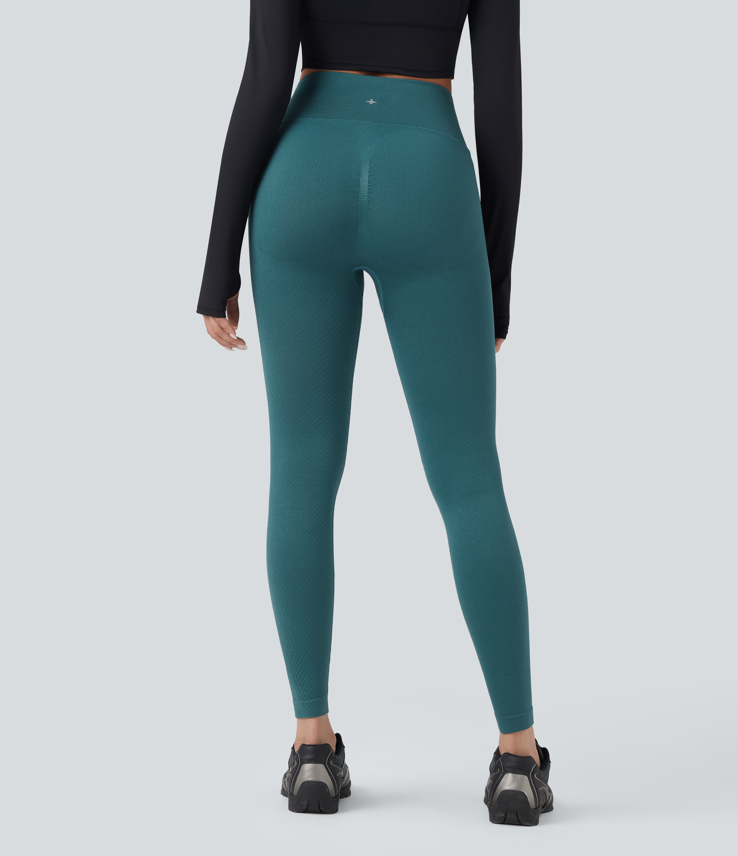 Dragonfly OneForm Seamless Flow High Waisted Tummy Control Butt Lifting Yoga 7/8 Leggings / 2