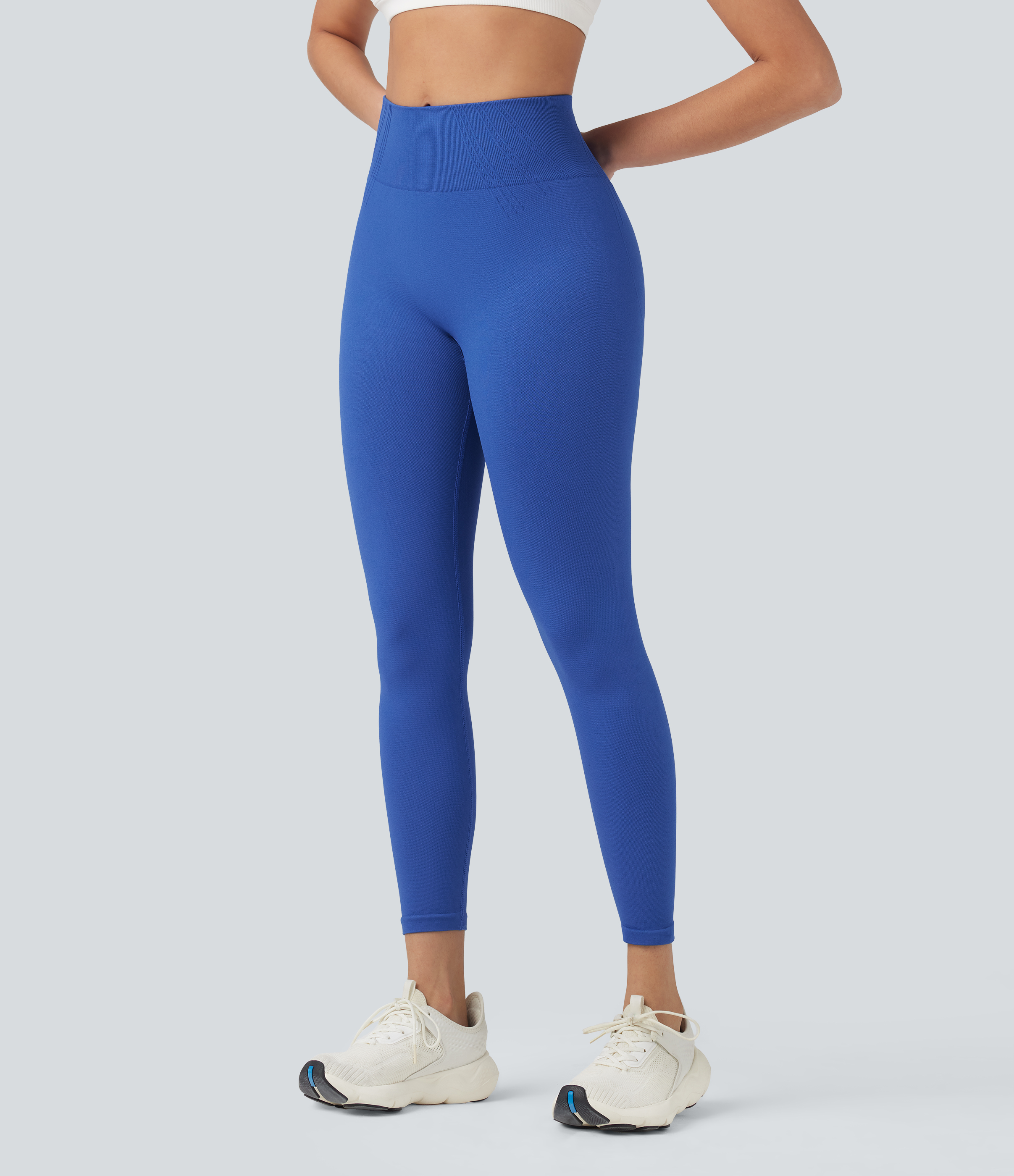 Leggings de yoga de tiro alto en 7/8 sin costuras