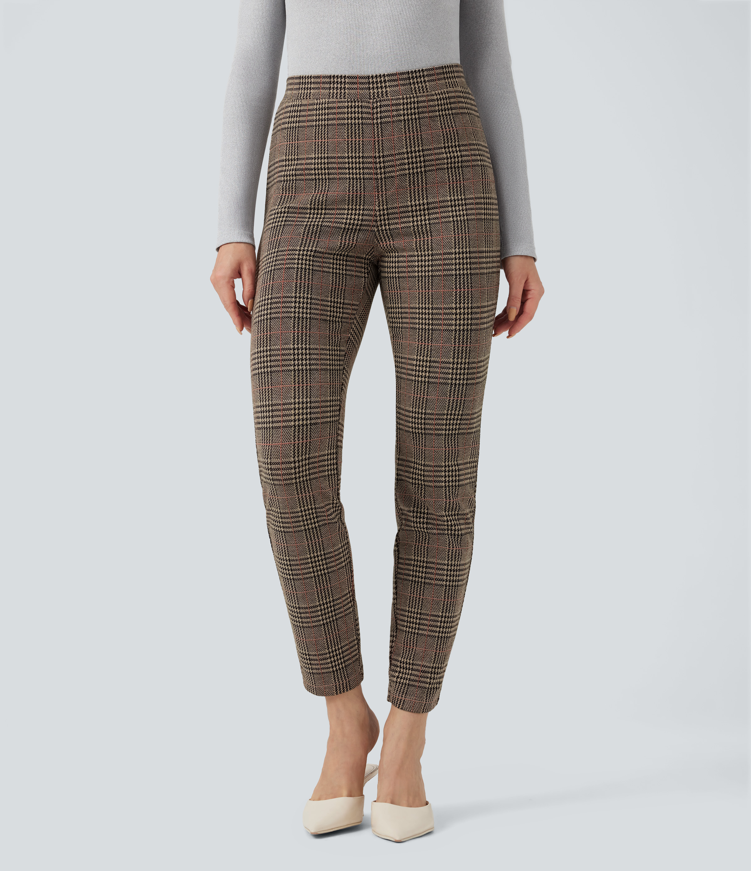 Women's Halara Flex™ High Waisted Pocket Houndstooth Plaid Skinny