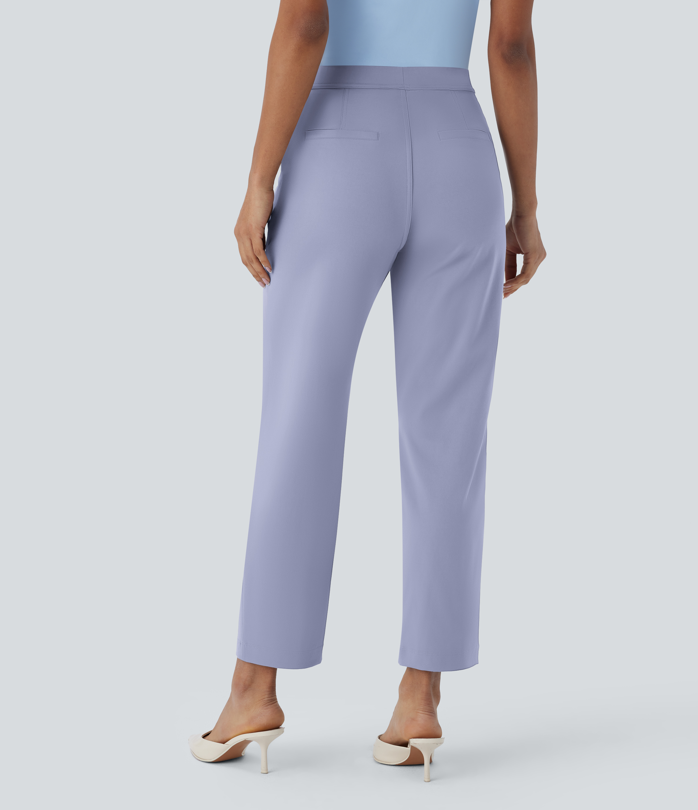 Icelandic Blue Halara Flex™ DayStretch hochgeschnittene Arbeitshose mit Taschen, knöchellang und schmal zulaufendem Schnitt / 2