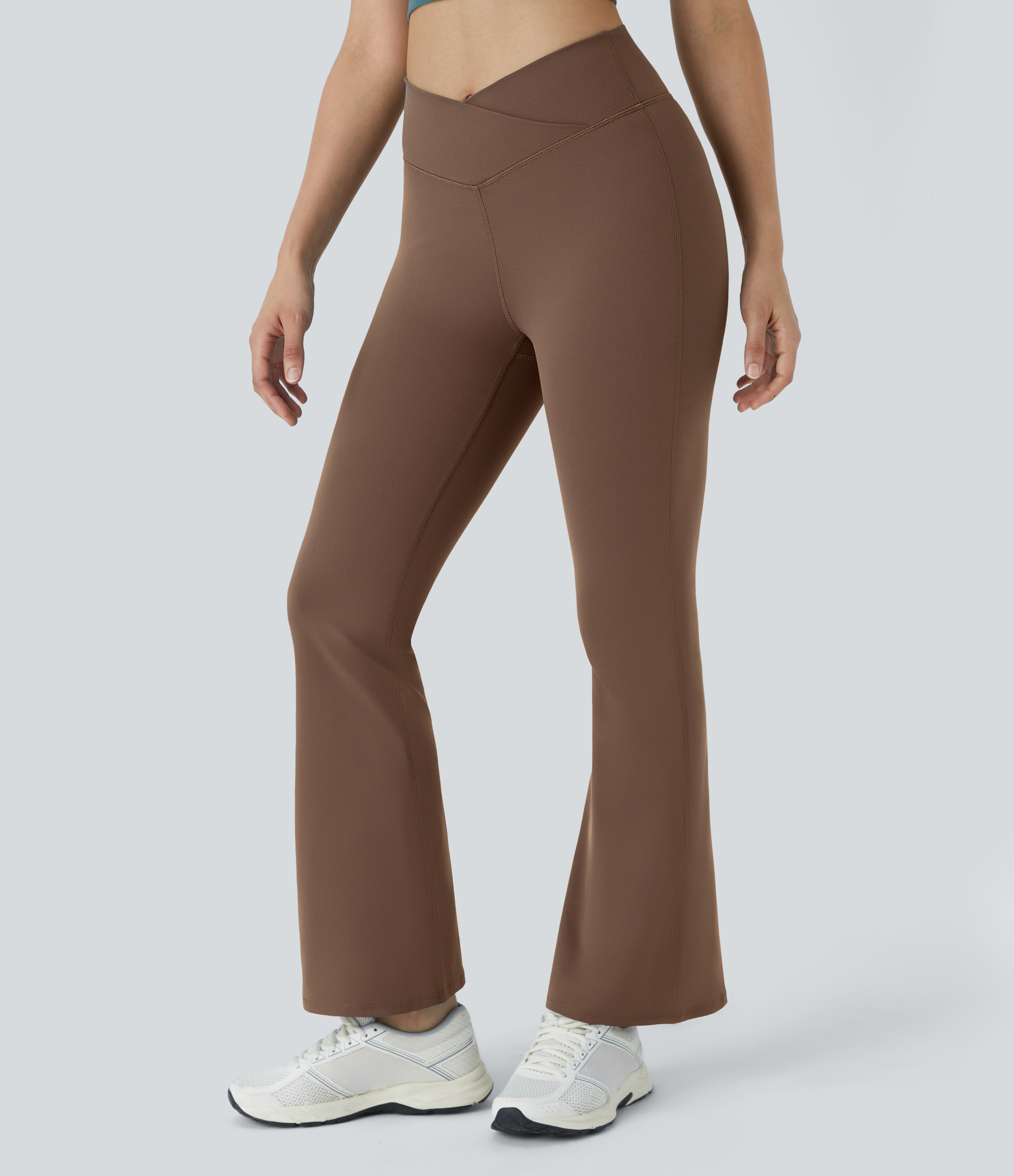 パンツ taara clothing Flare Leggings High Rise Flare Legging in Takara Shine - Black – Carbon38