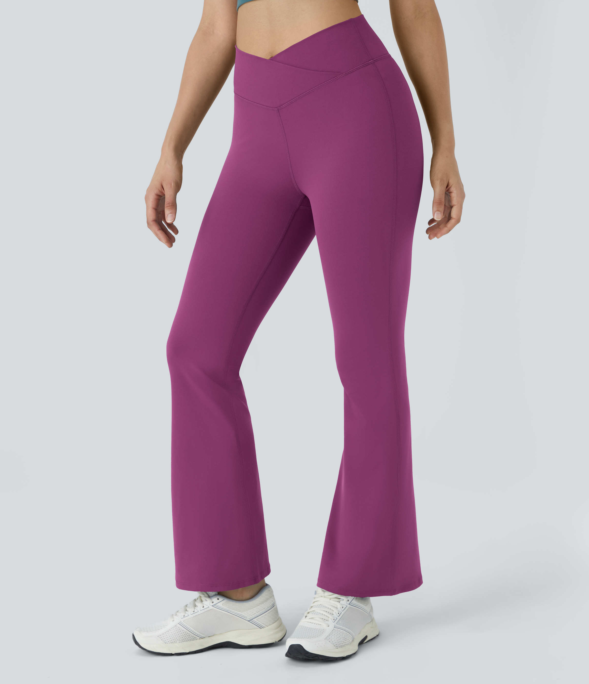 パンツ taara clothing Flare Leggings High Rise Flare Legging in Takara Shine - Black – Carbon38