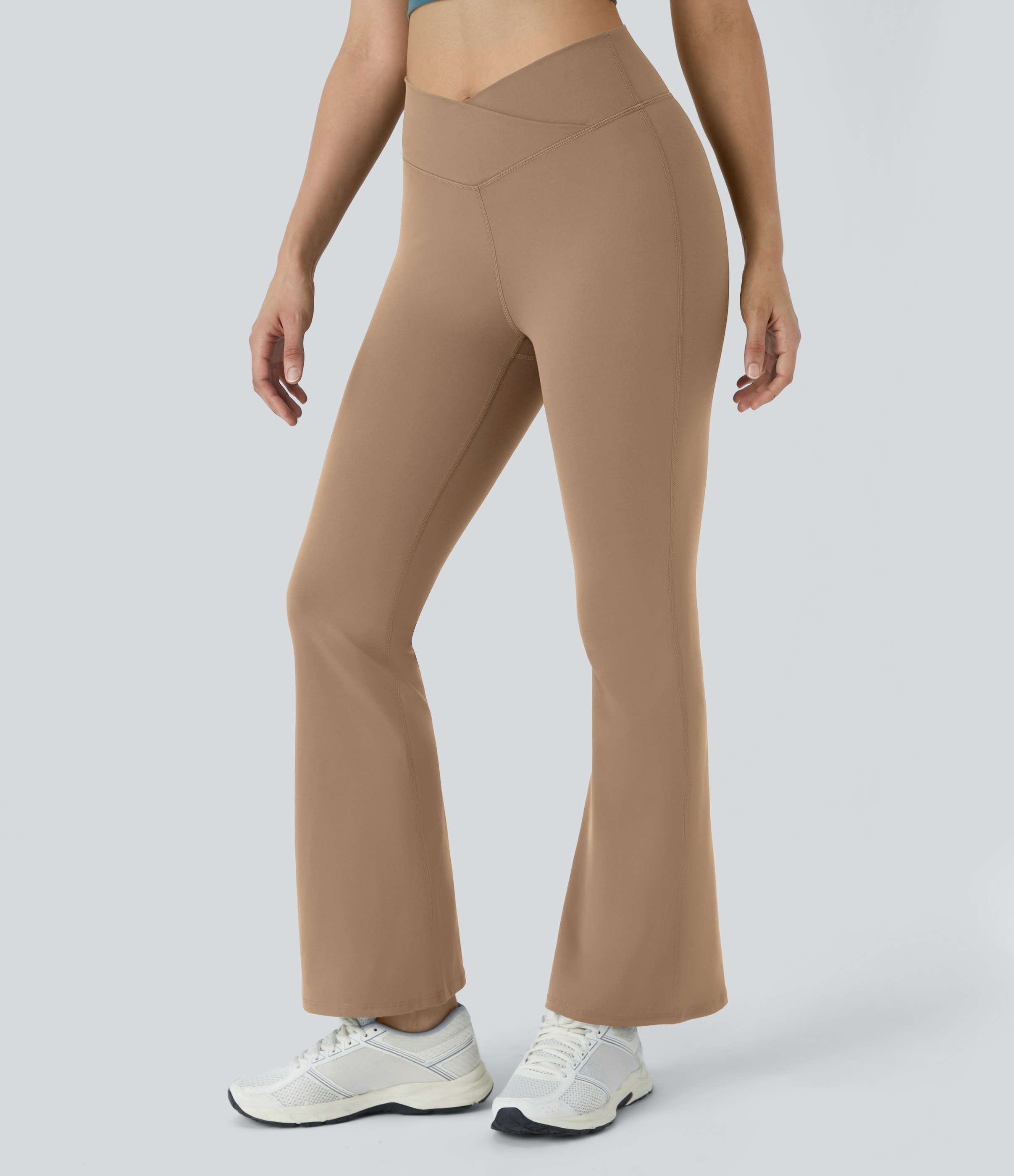 パンツ taara clothing Flare Leggings Women's High Waisted Crossover Flare Yoga Leggings - Halara