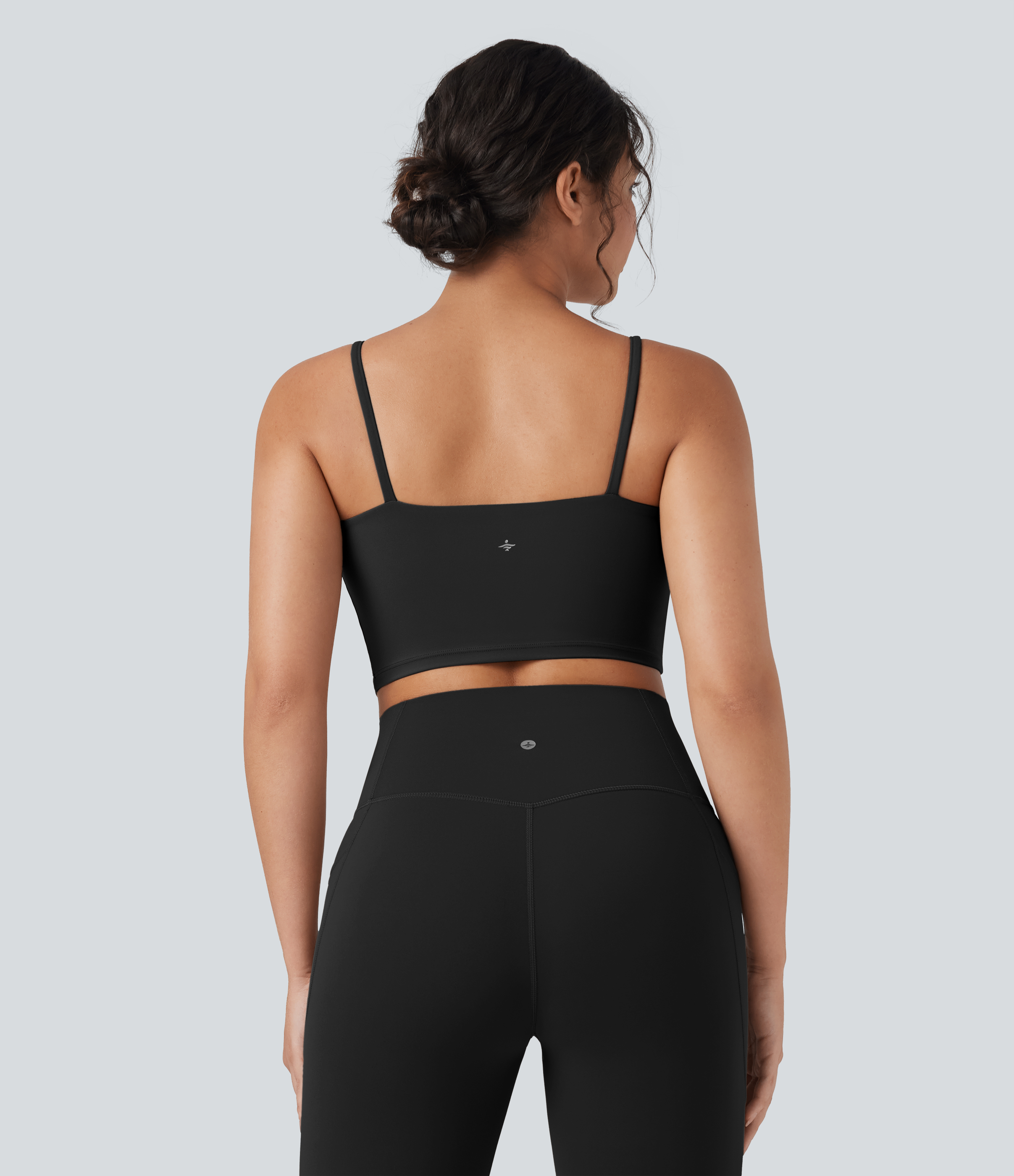 Noir Débardeur de yoga cropped Halara UltraSculpt™ / 2