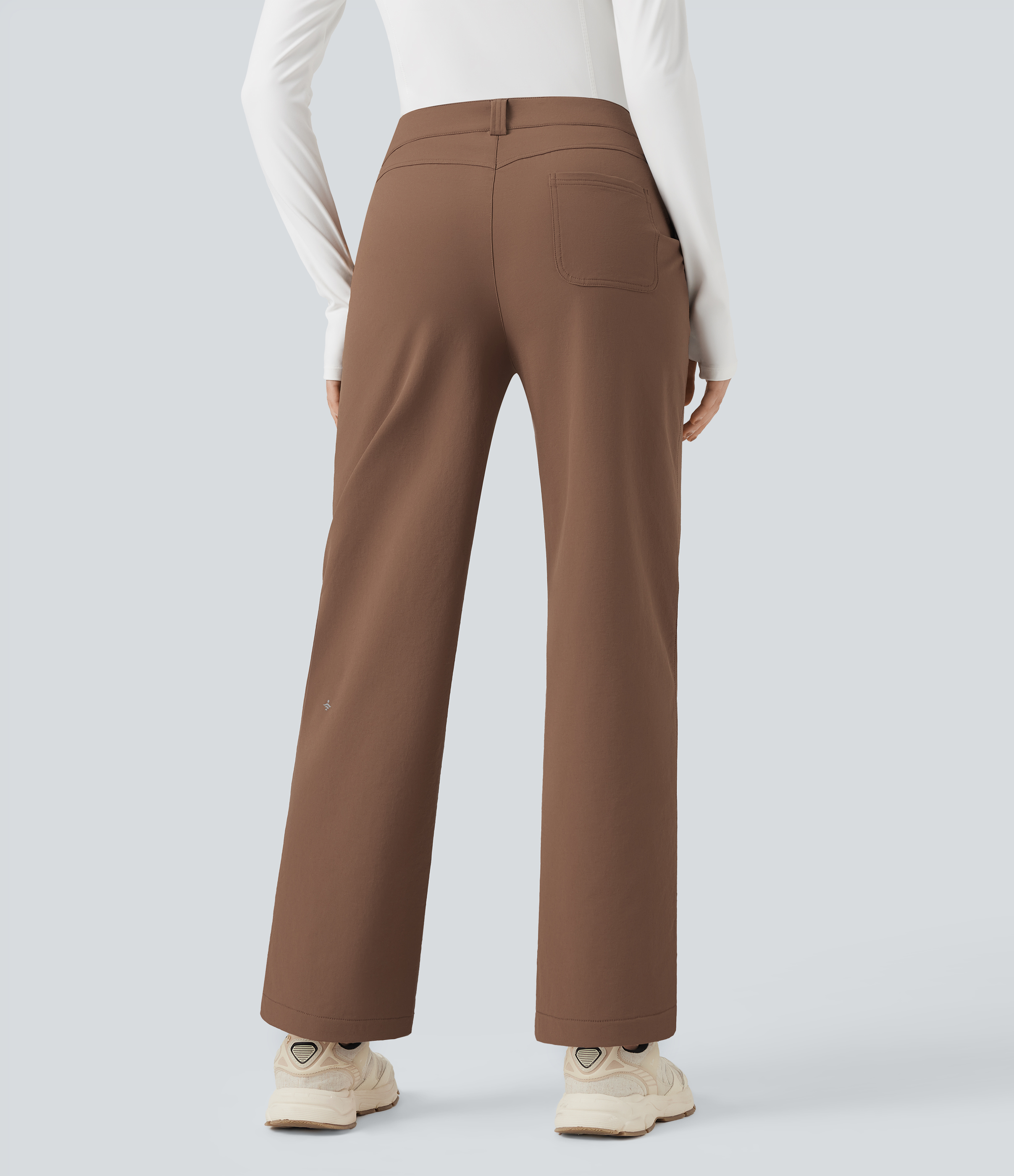 Pecan Pie Durable Water Repellent Mid Rise Straight Leg Hiking Pants with Pockets / 2