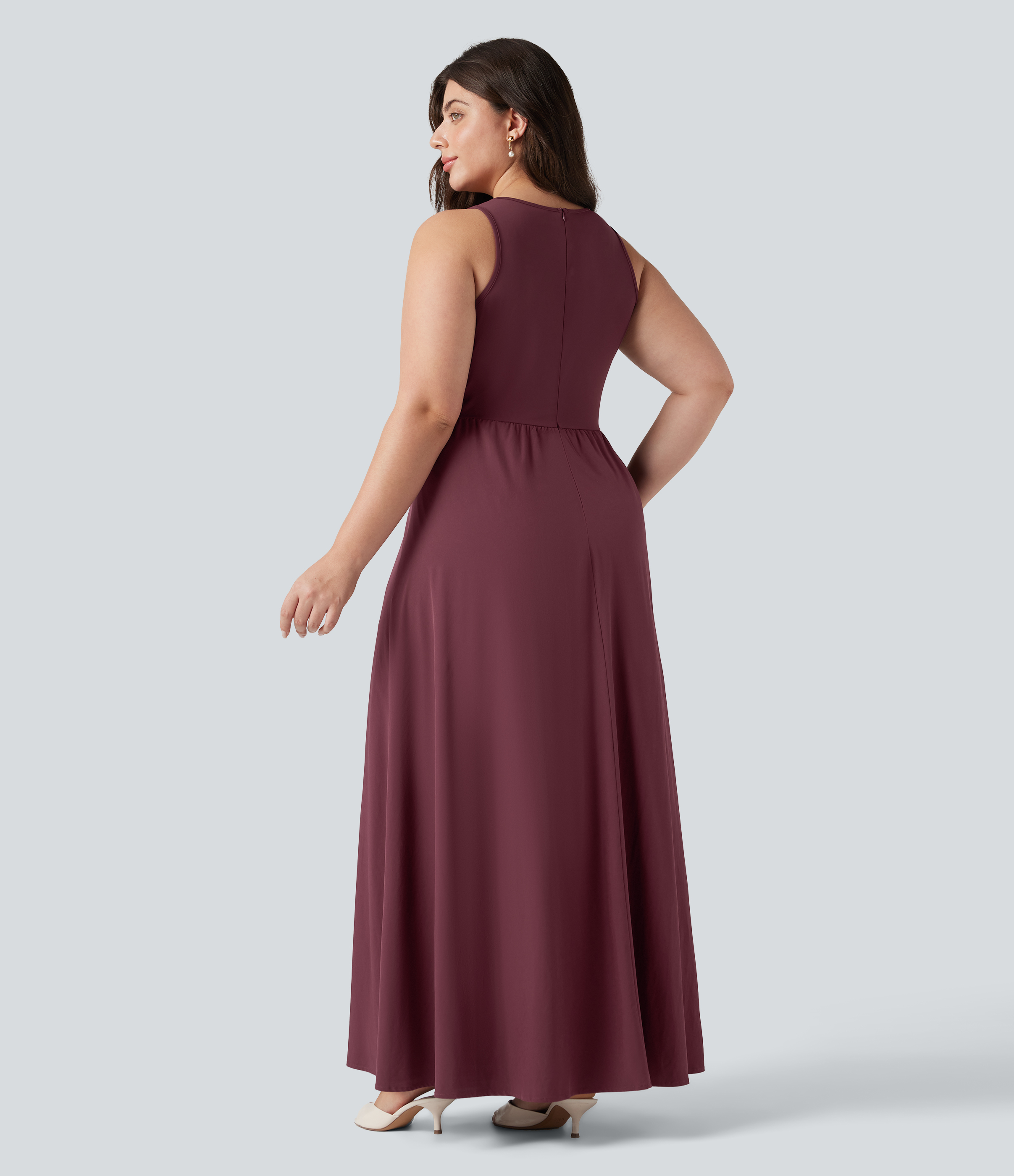 low cut off shoulder dress Dahla Blue The Maxi - US 16 Couleur:Champagne attribute:pattern:Stripes Shoulder Construction 7 Dress and Boot