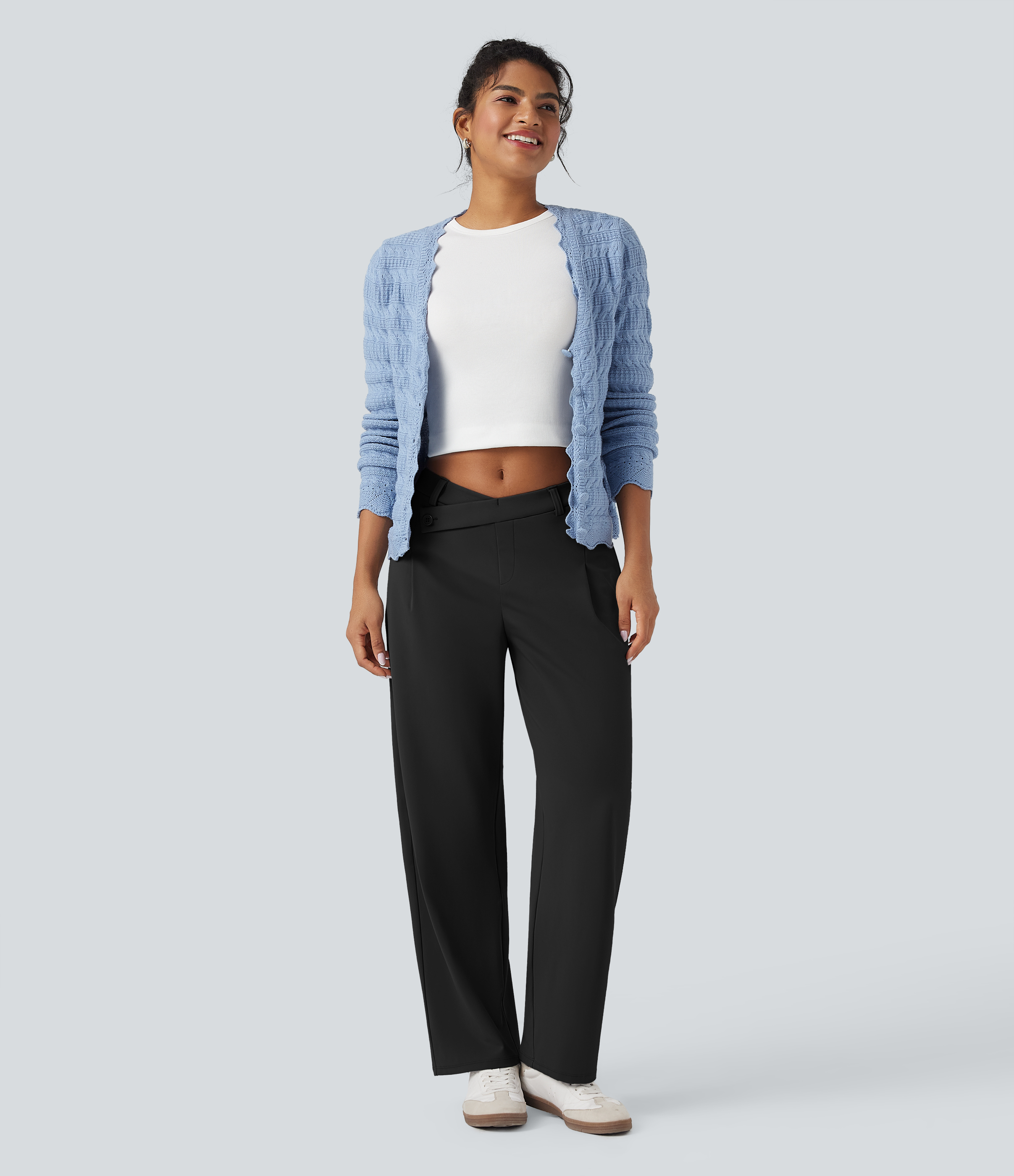 Women's Halara Flex™ DayStretch Asymmetric Mid Rise Barrel Leg