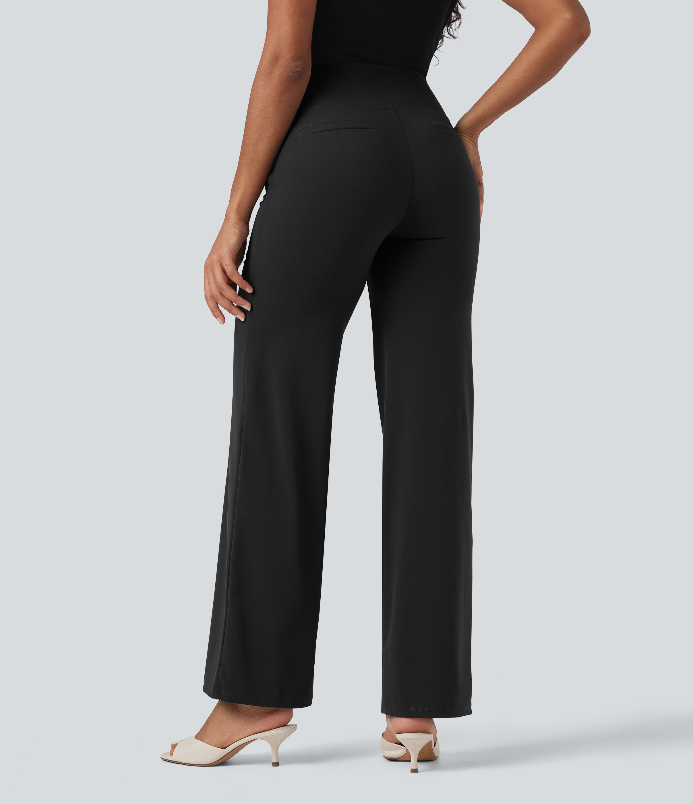 Halara UltraSculpt™ High Waisted Tummy Control Straight Leg Work Pants with Pockets
