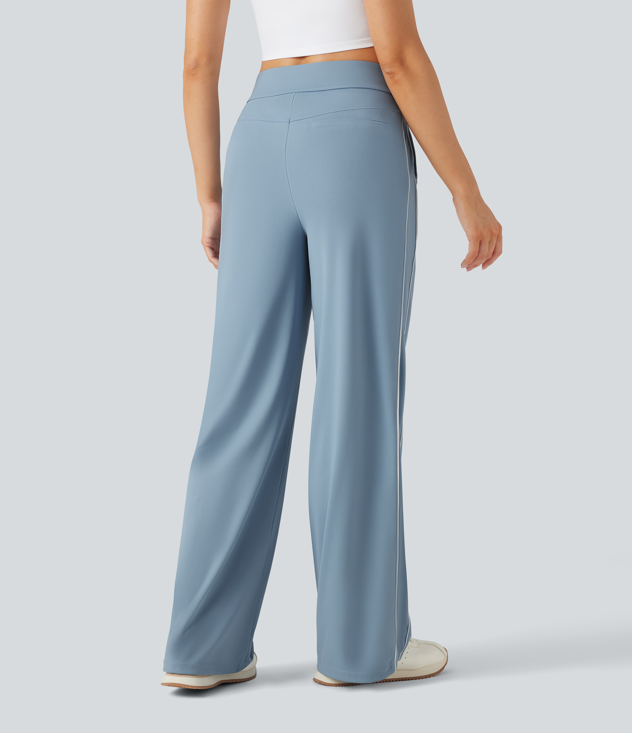 Mountain Spring High Waisted Straight Leg Quick Dry Training Pants with Pockets-UPF40+ / 2