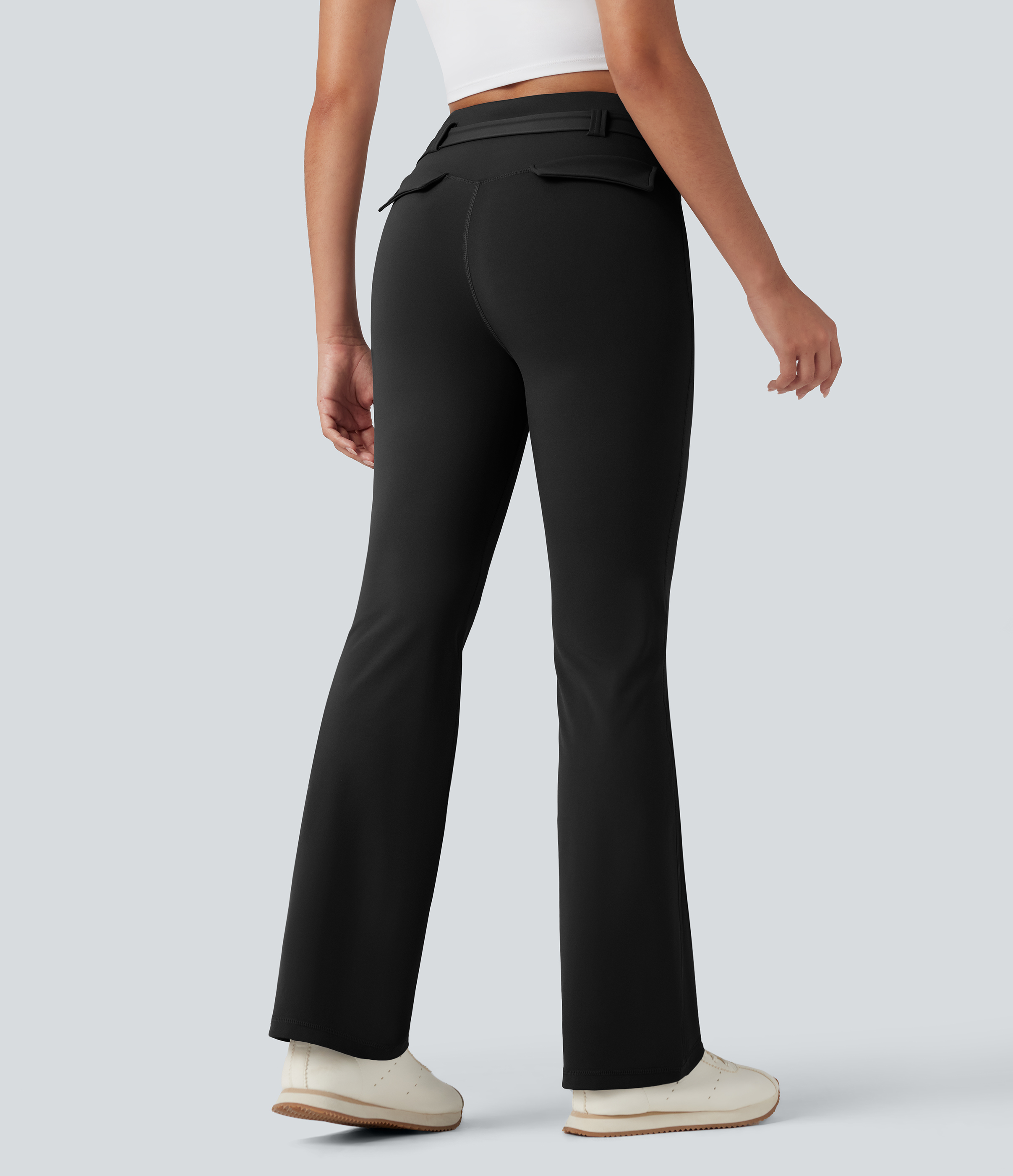 Noir Legging bootcut randonnée gainant taille haute DayStretch avec poches / 2