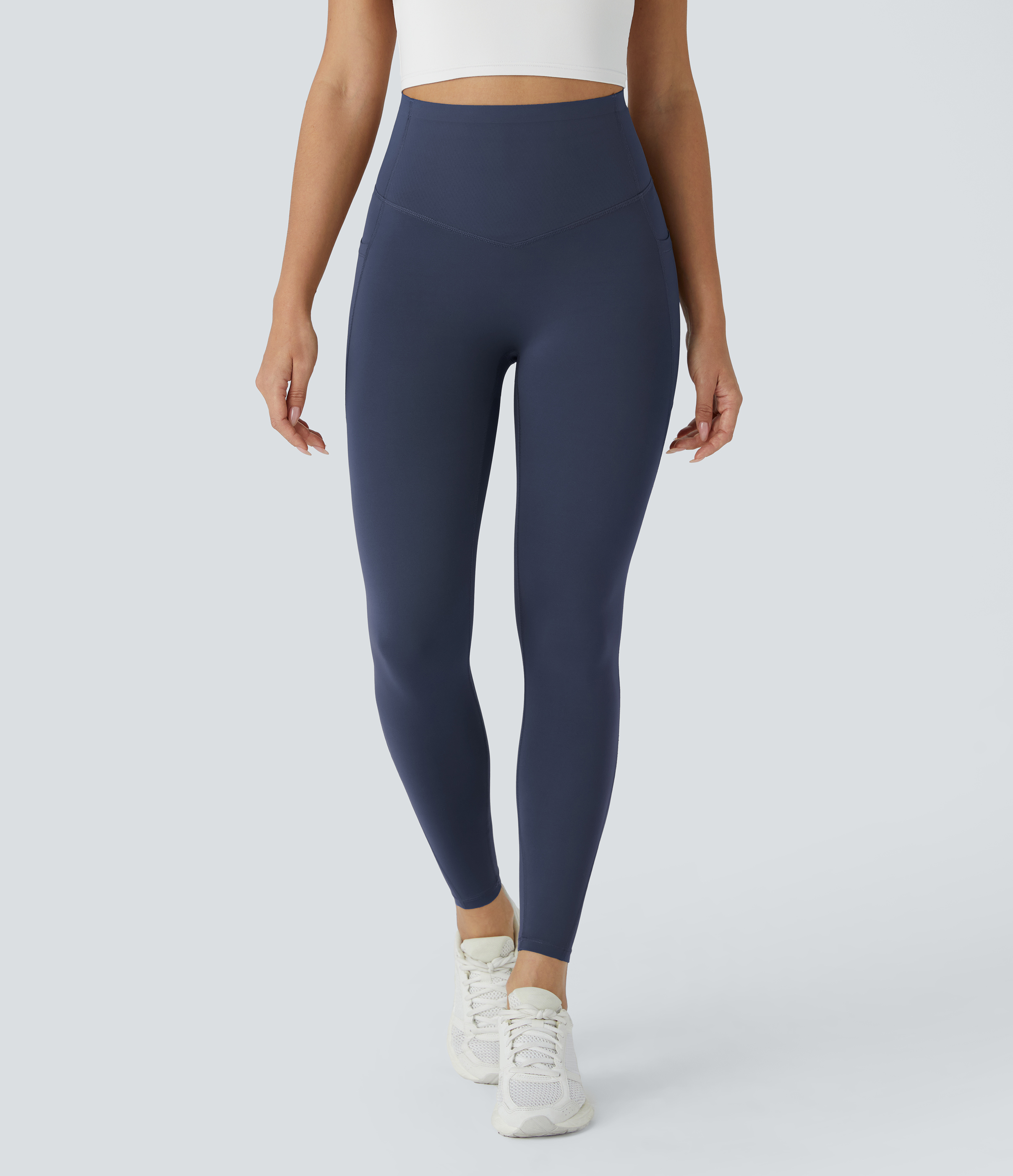 Mood Indigo Halara UltraSculpt™ High Waisted Butt Lifting Tummy Control Pocket Shaping Workout Leggings / 2