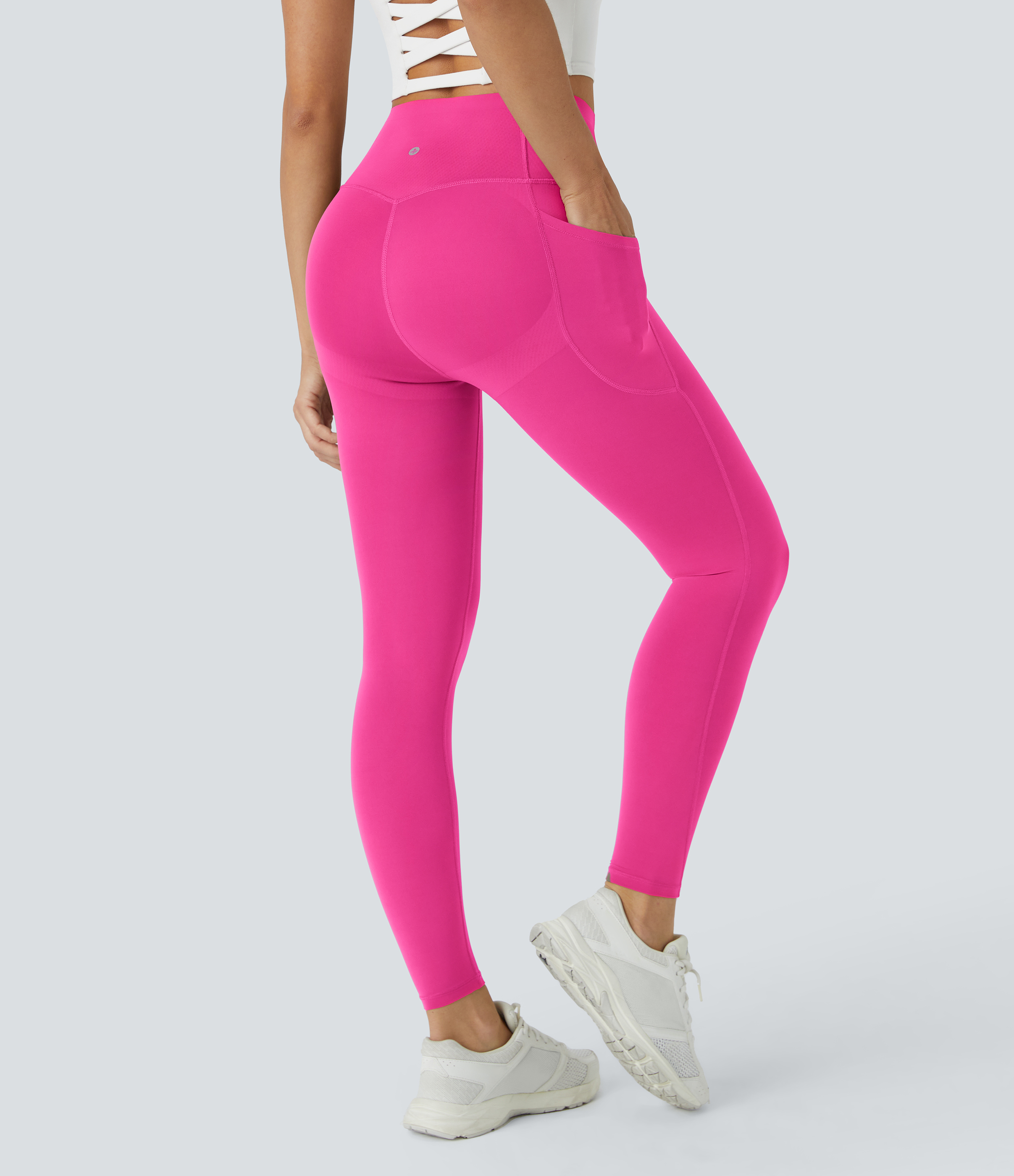 Halara UltraSculpt™ SoCinched Legging de Contrôle Ventre Taille Haute Sculptant les Fesses avec Poches pour Entraînement