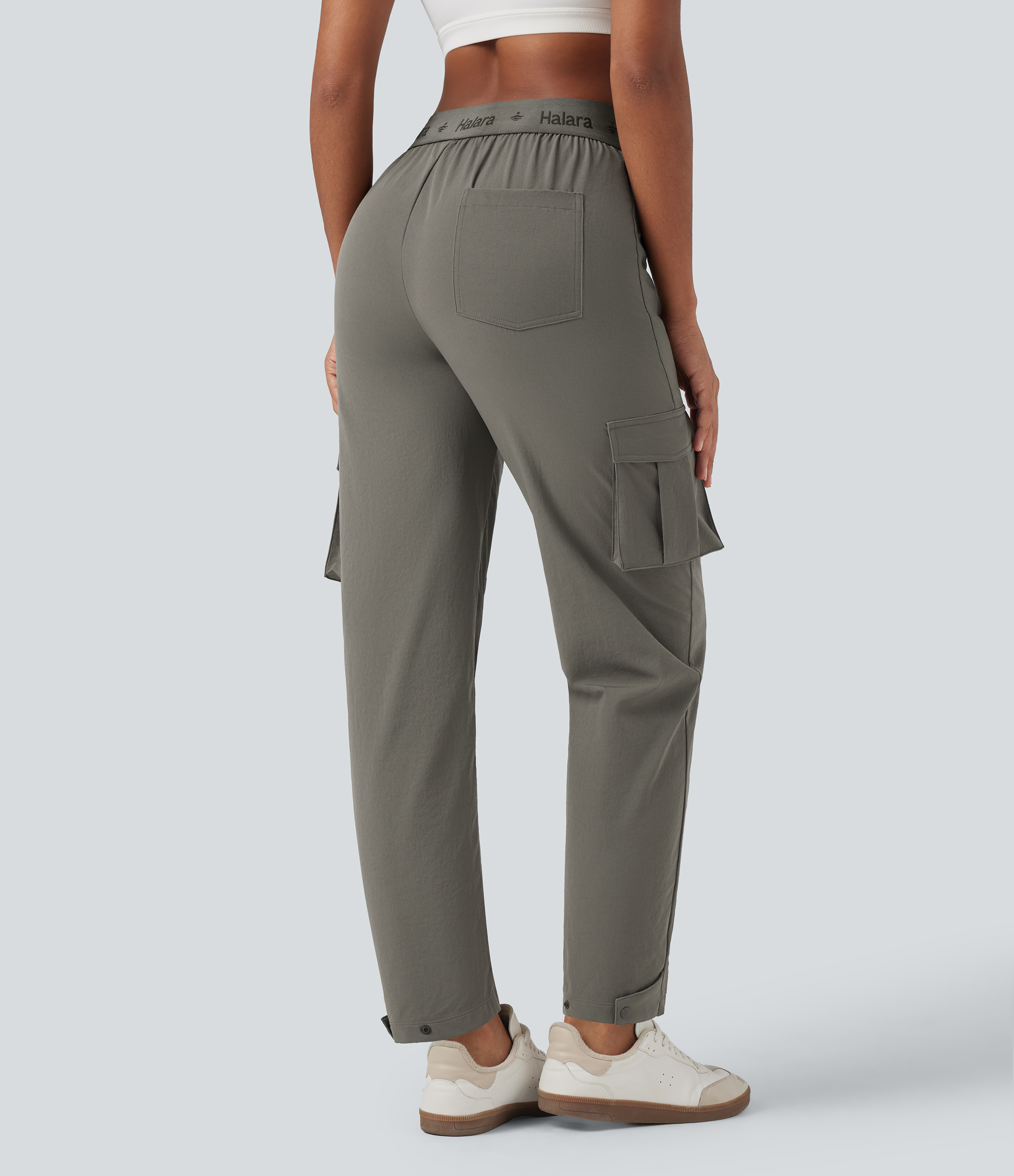 Vetiver Pantalon de randonnée taille haute à coupe fuselée avec poches / 2