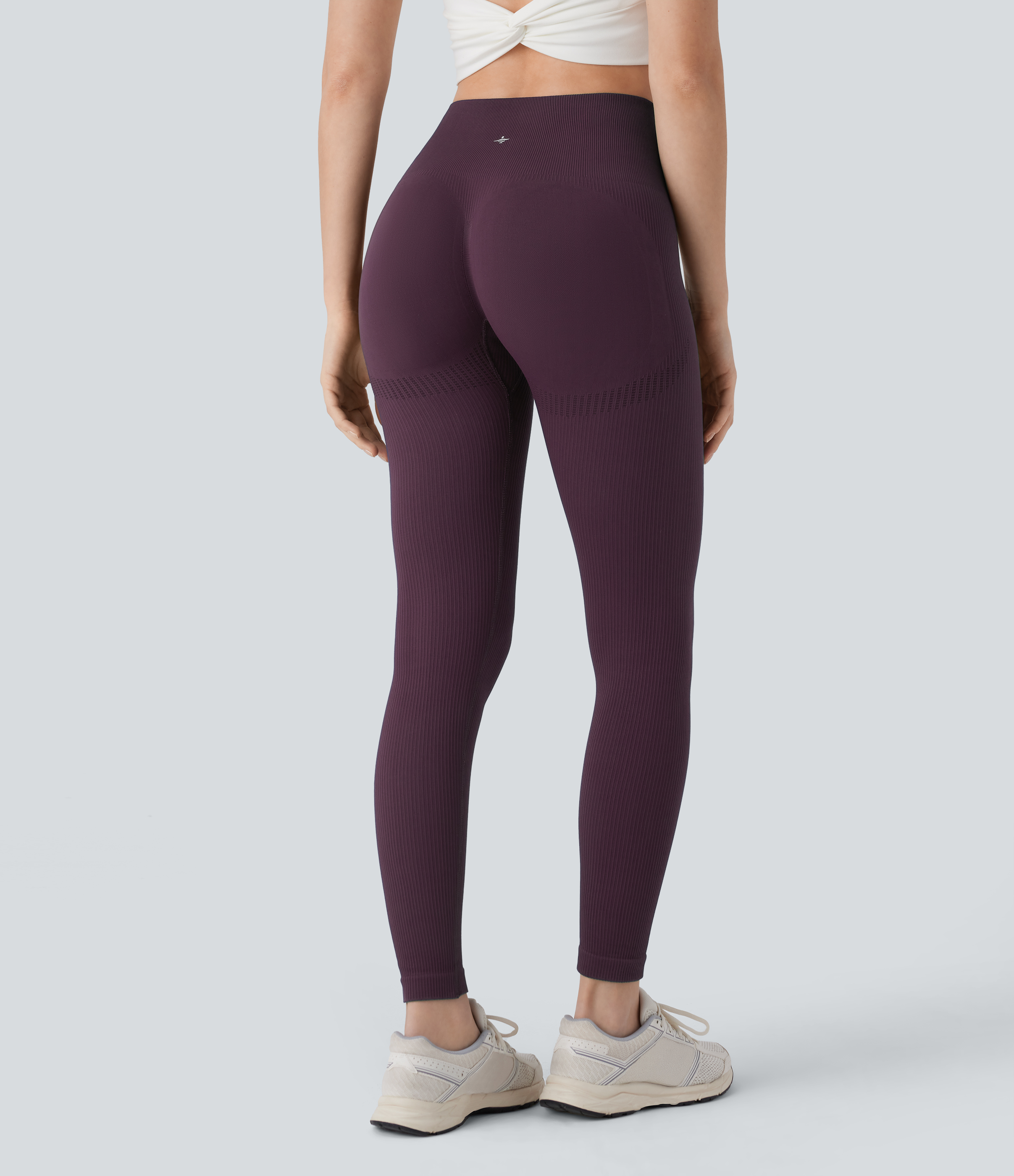Po-Lifting 7/8-Yoga-Leggings mit hohem Bund, Bauchkontrolle und nahtlosem Flow