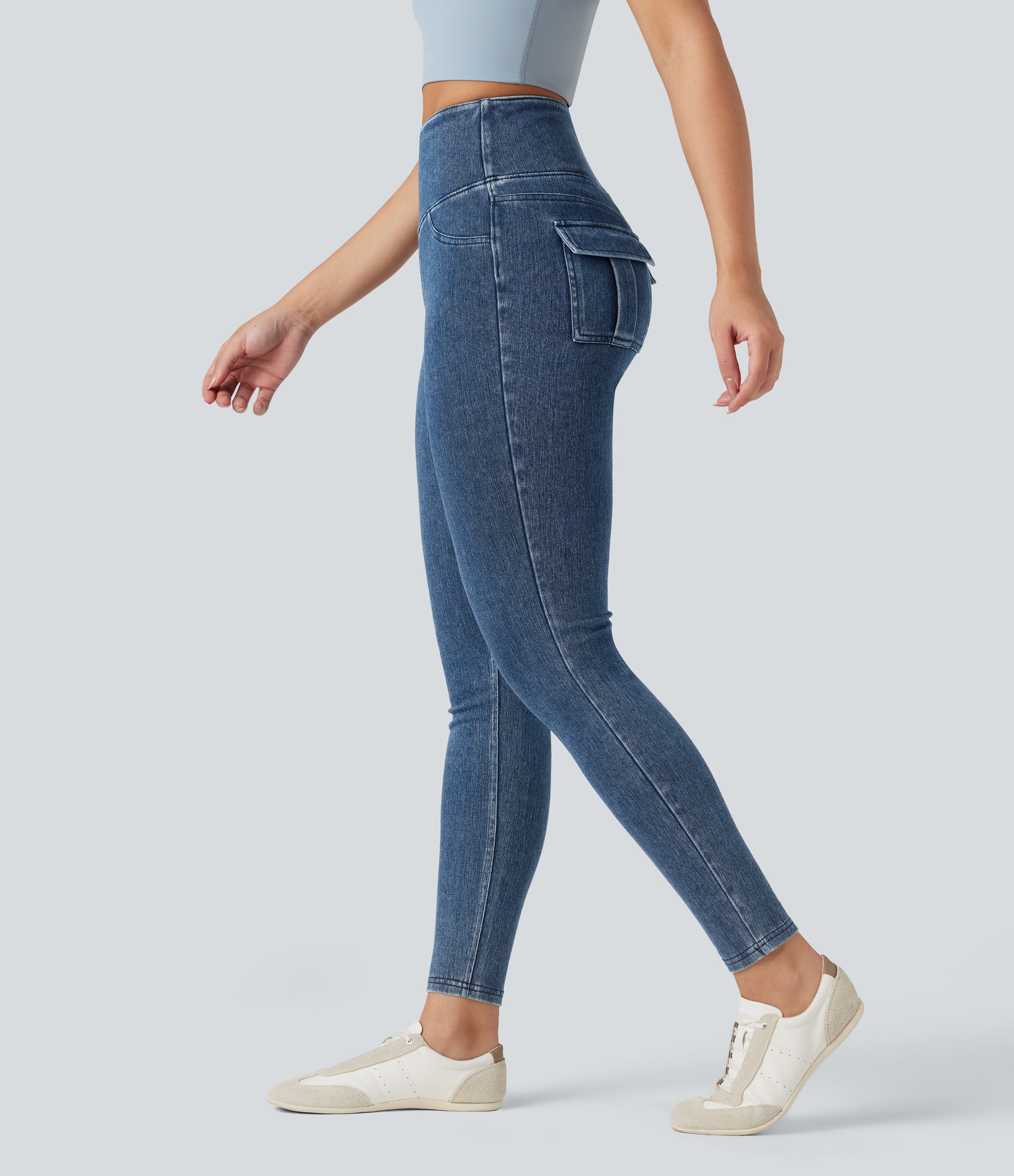 Halara Flex™ High Waisted Shaping Tummy Control  Casual Jegging with Pockets