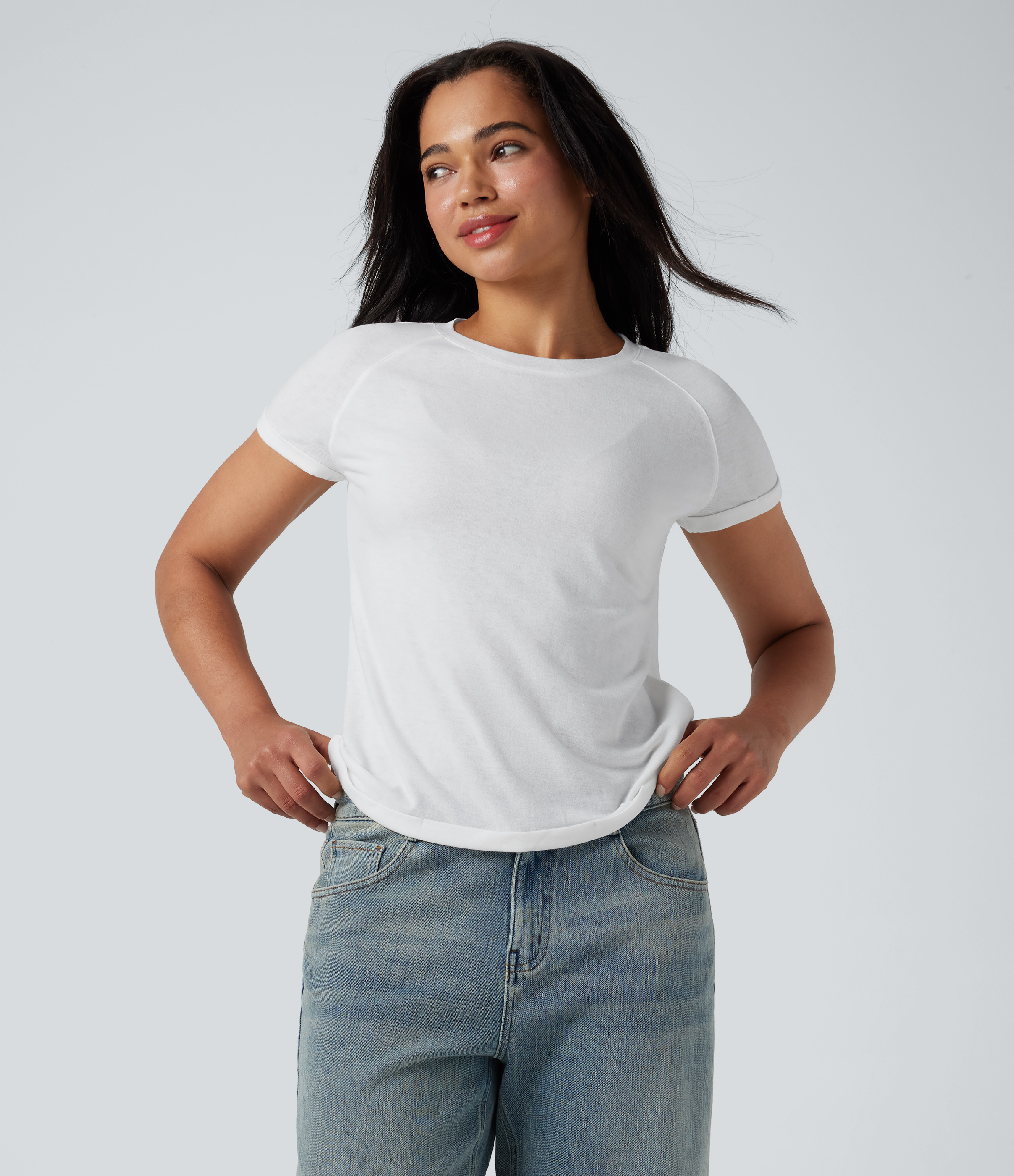 Round Neck Short Sleeve Casual T-Shirt
