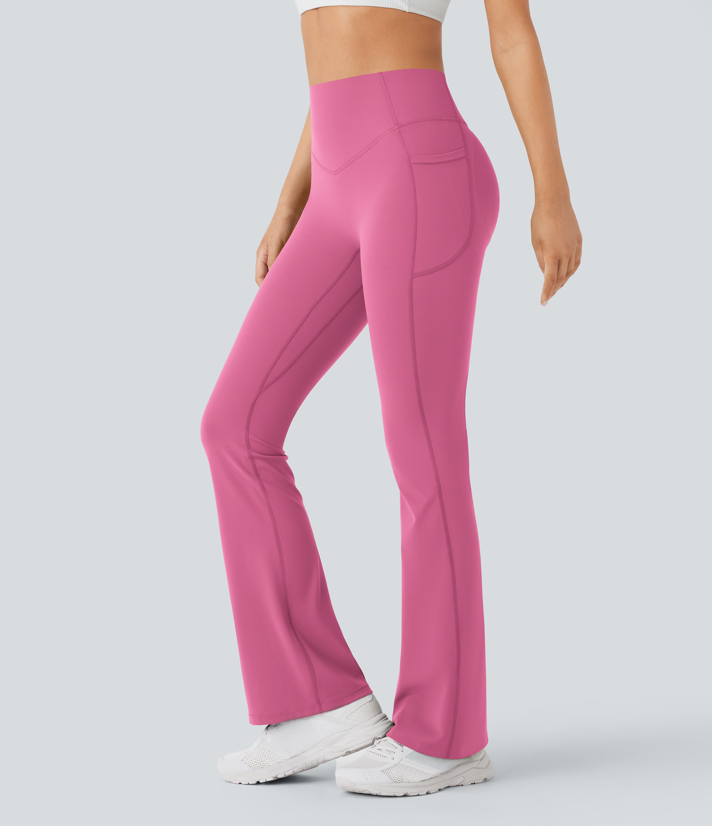 Halara UltraSculpt™ Legging de Yoga Taille Haute Sculptant, Contrôle du Ventre, Effet Push-up, Avec Poches