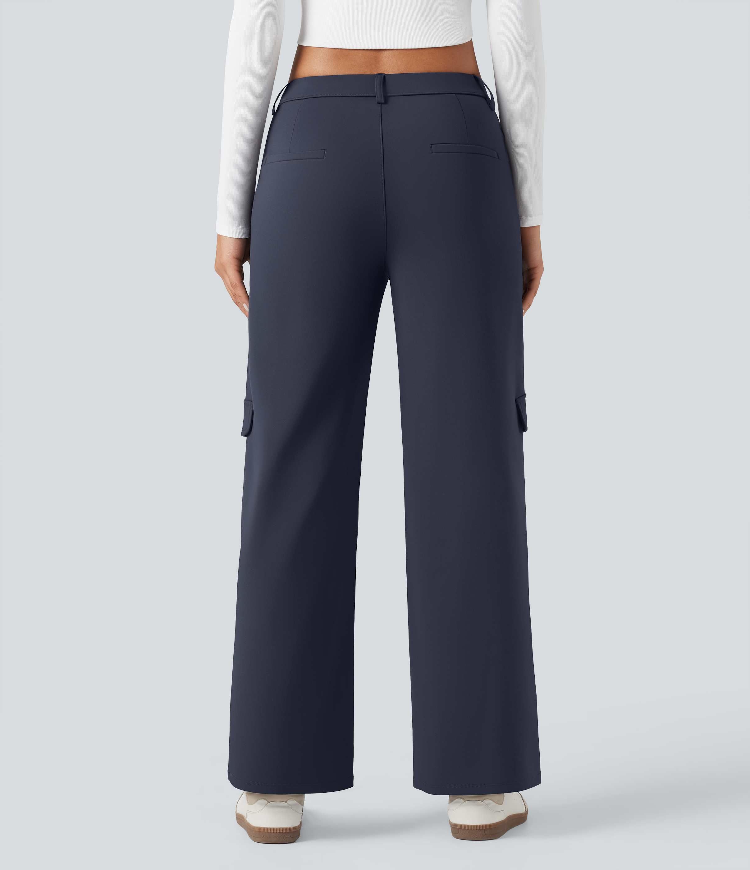 Overture Pantalon tailleur thermique SoftlyZero™ Plush coupe droite taille mi-haute avec poches / 2