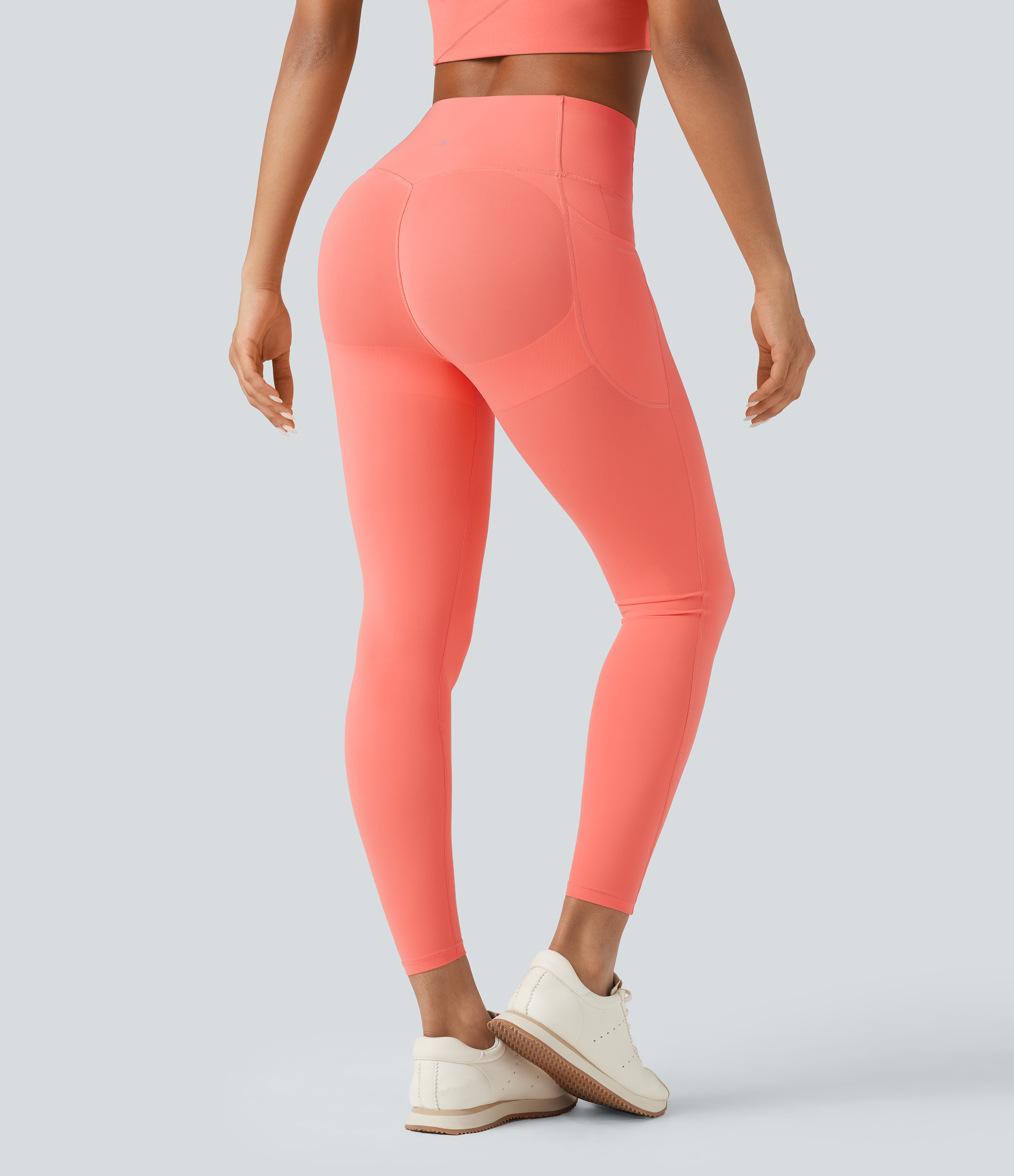 Halara UltraSculpt™ SoCinched Hohe Taille Po-Lifting Bauchkontrolle Taschen Shaping Workout Leggings