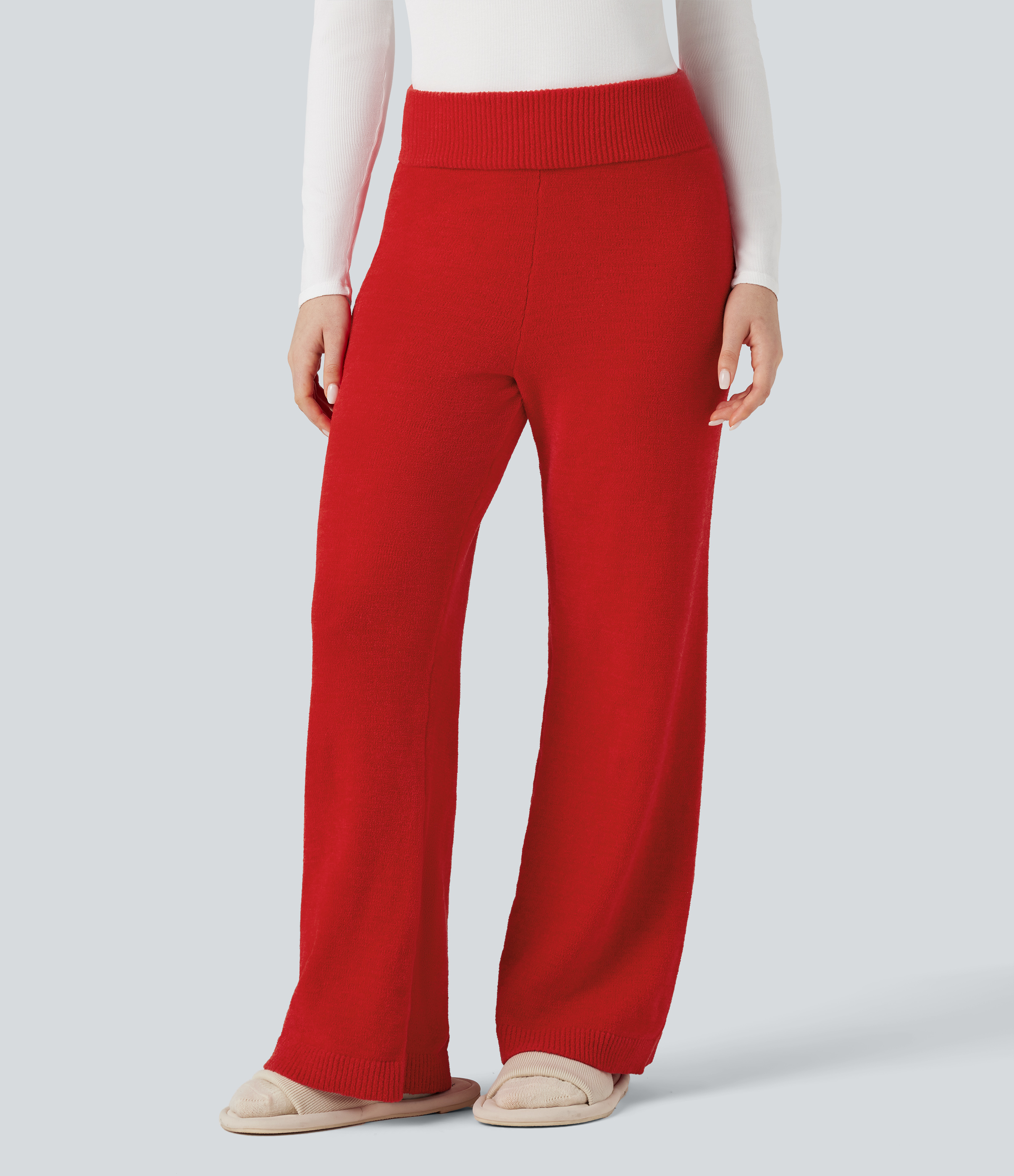 Mid Rise Baggy Lounge Sweater Pants