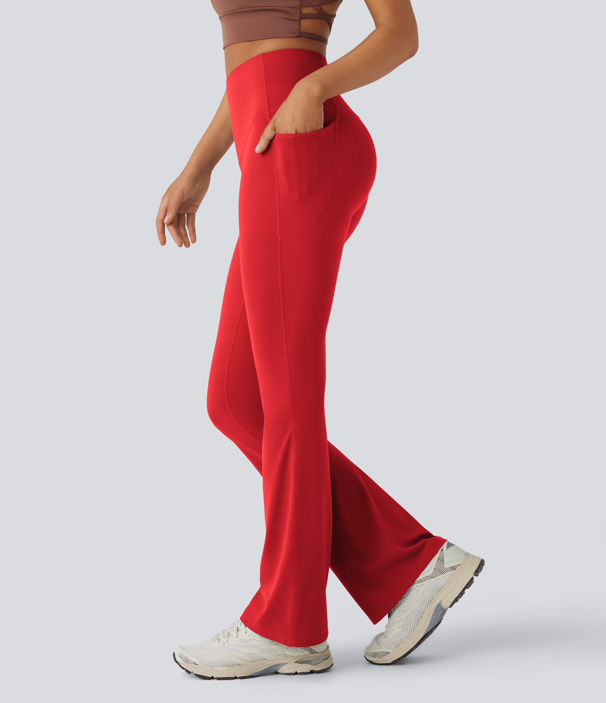 Halara UltraSculpt™ High Waisted Tummy Control Pocket Shaping Yoga Bootcut Leggings