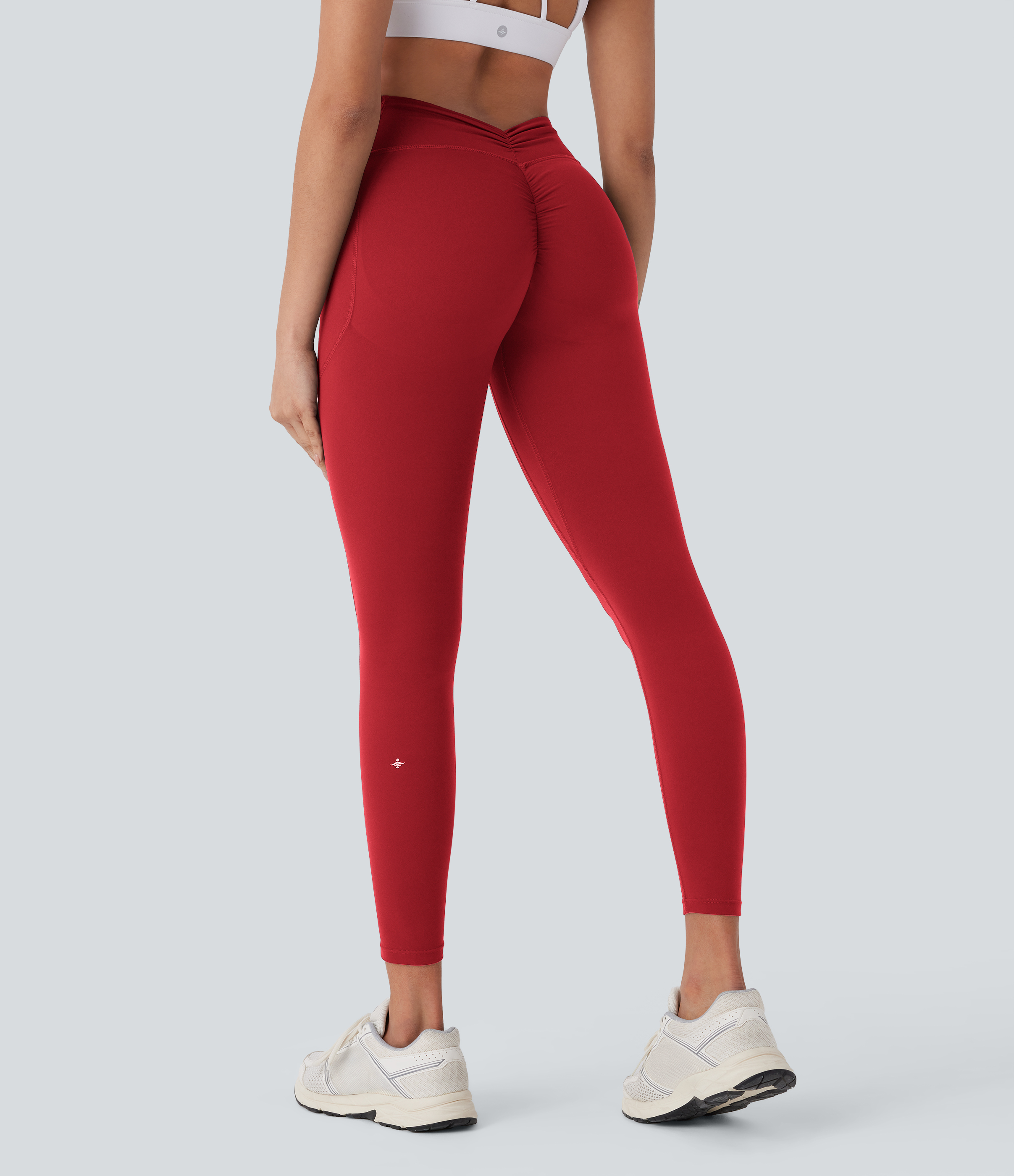 Halara UltraSculpt™ SoCinched Hohe Taille Bauchkontrolle Po-Lifting Geraffte Taschen Formende Yoga-Leggings