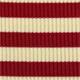 Crimson Cream Stripe