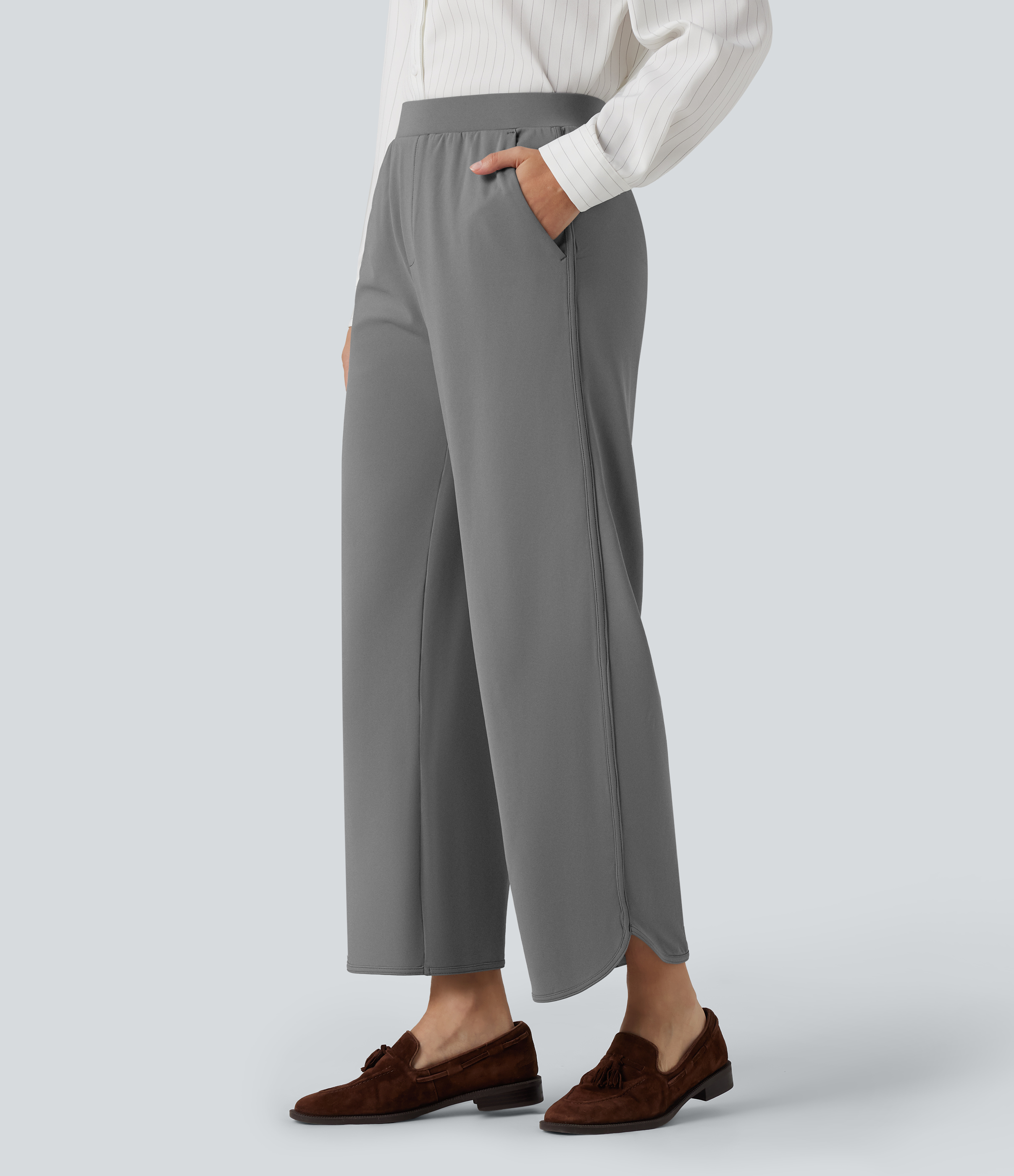 Women s Halara Flex DayStretch Mid Rise Curved Hem Straight Leg Work women-s-halara-flex-daystretch-mid-rise-curved-hem-straight-leg-work