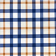 Blue White Golden Haze Plaid