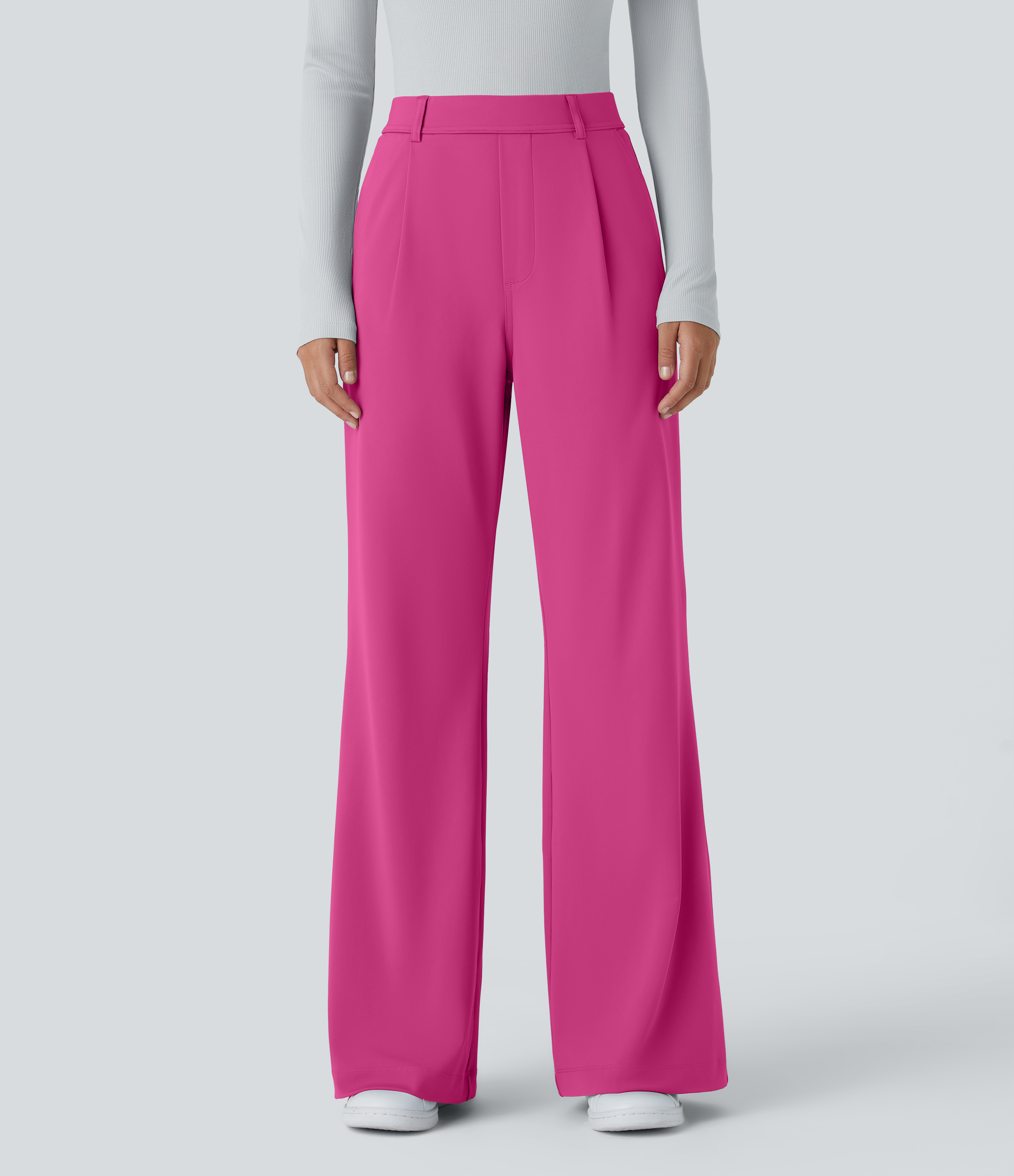 Halara Flex™ DayStretch - Ausgestellte Arbeits-Hose mit hohem Bund und Seitentaschen