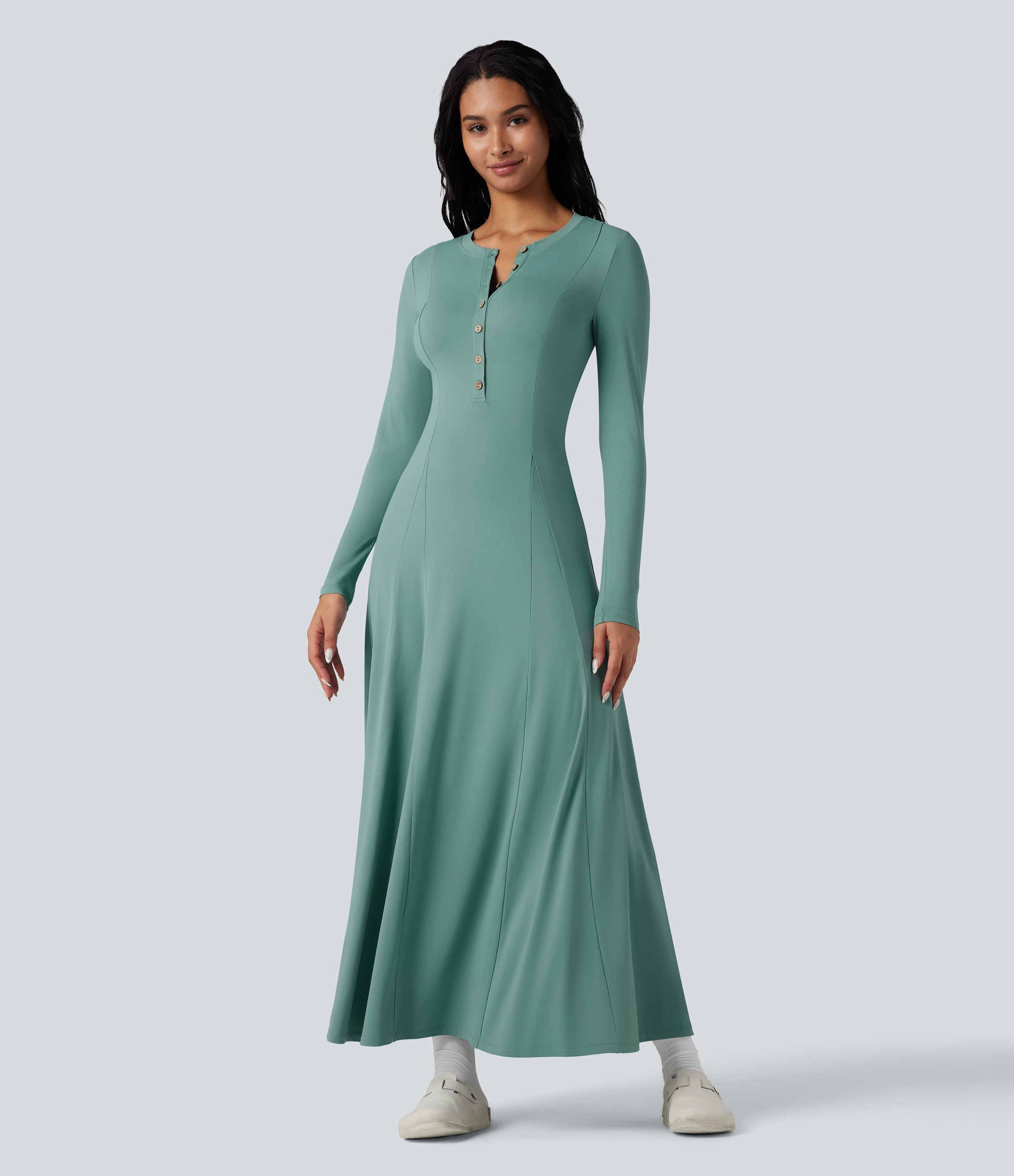 chinese dress ladies HALARA EVERYDAY SPLIT STRAP BODYCON MIDI CHILL DRESS-SENSATIONAL (BLAC   MooMoos CLOSET