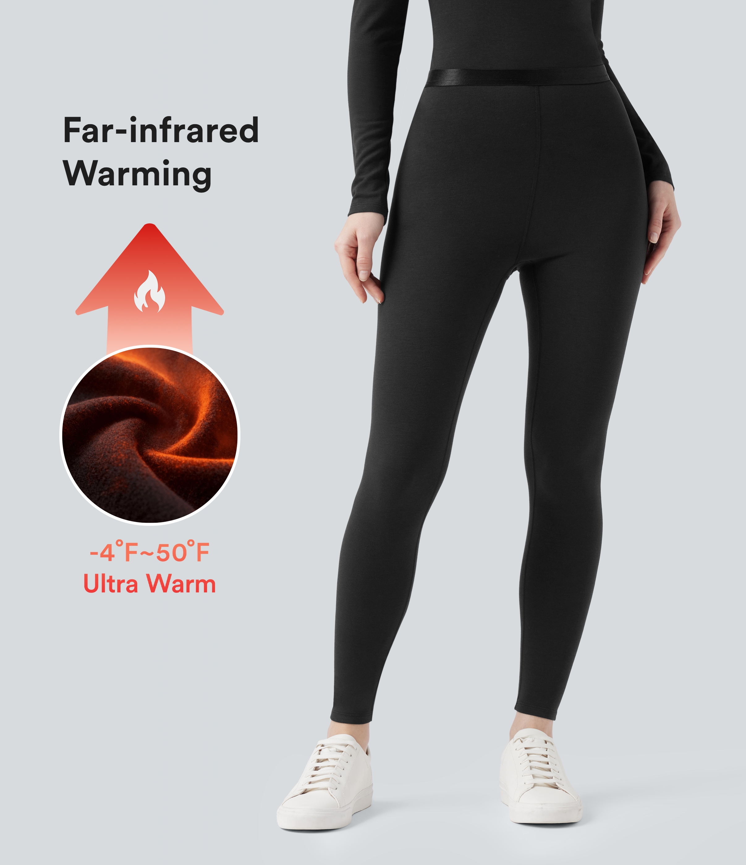 Halara HeatCore Mid Rise 7/8 Casual Warming Leggings