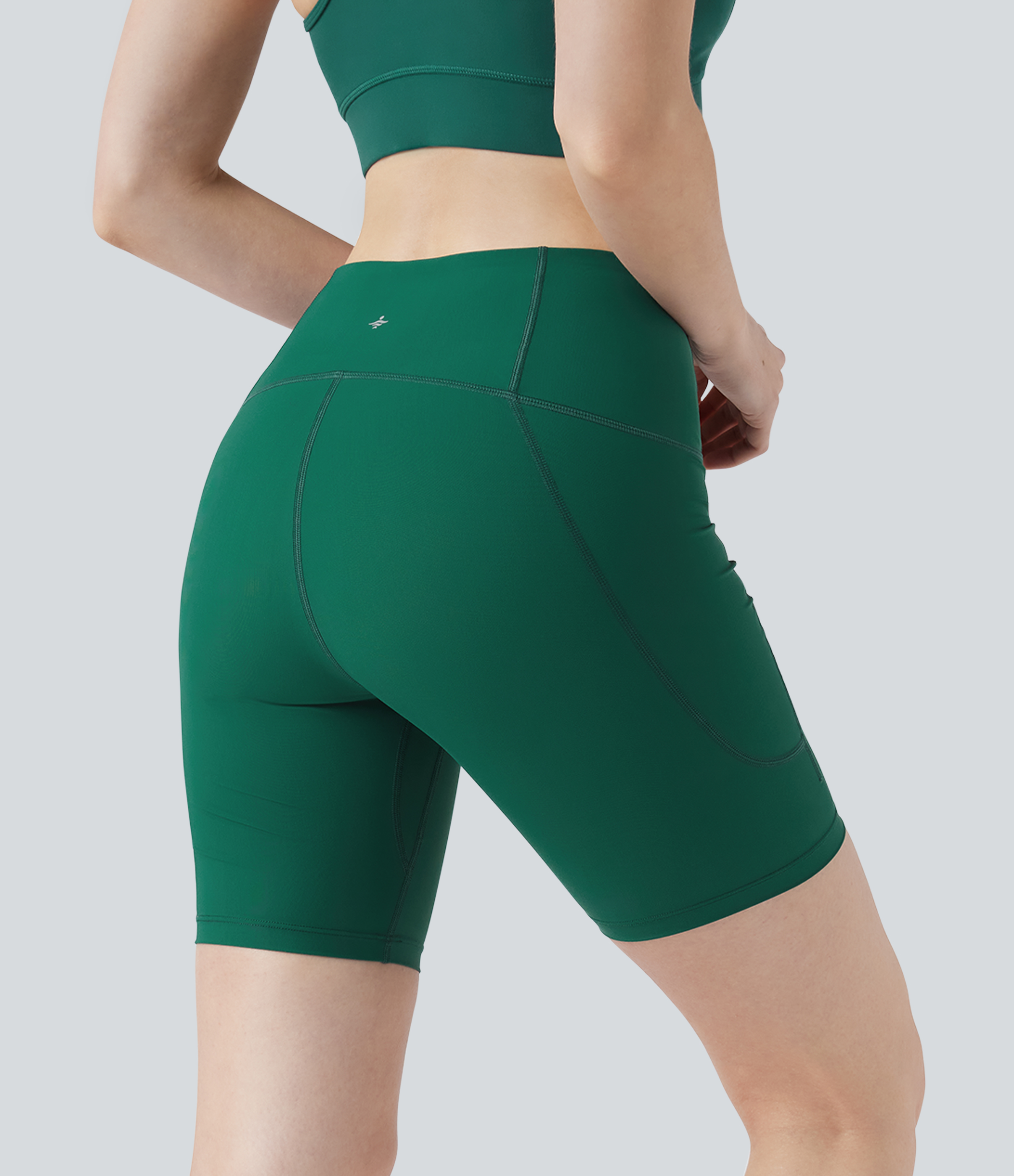 Aventurine Land to Water High-Waist-Bikinihose 7'' mit Tasche / 2