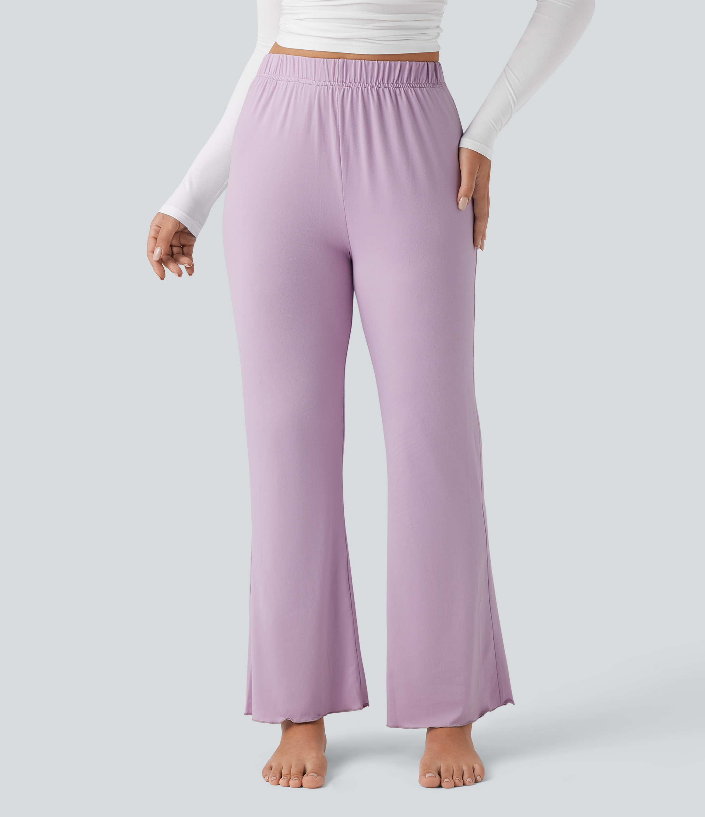 High Waisted Flare Lounge Pants