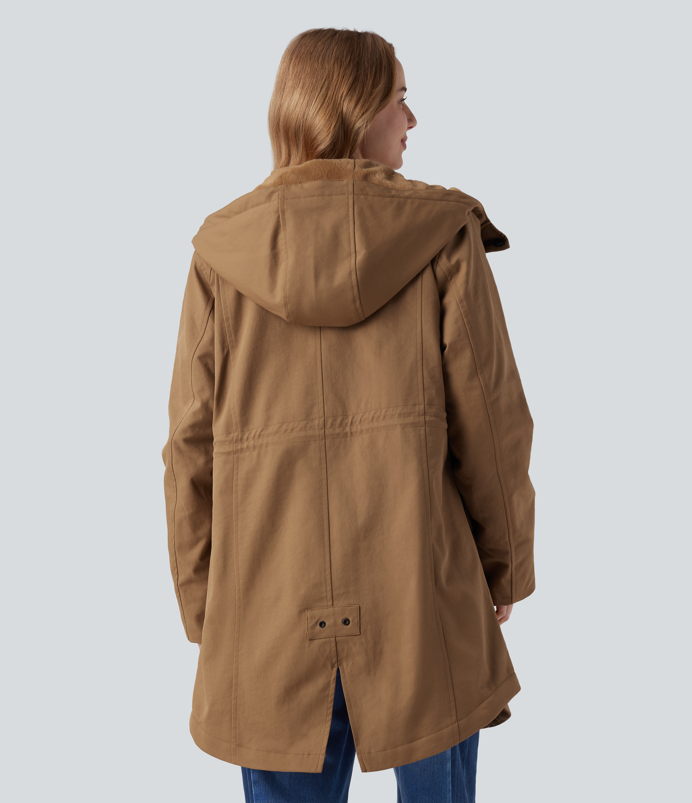 Rawhide Parka sherpa polaire à capuche avec cordon de serrage et poches / 2