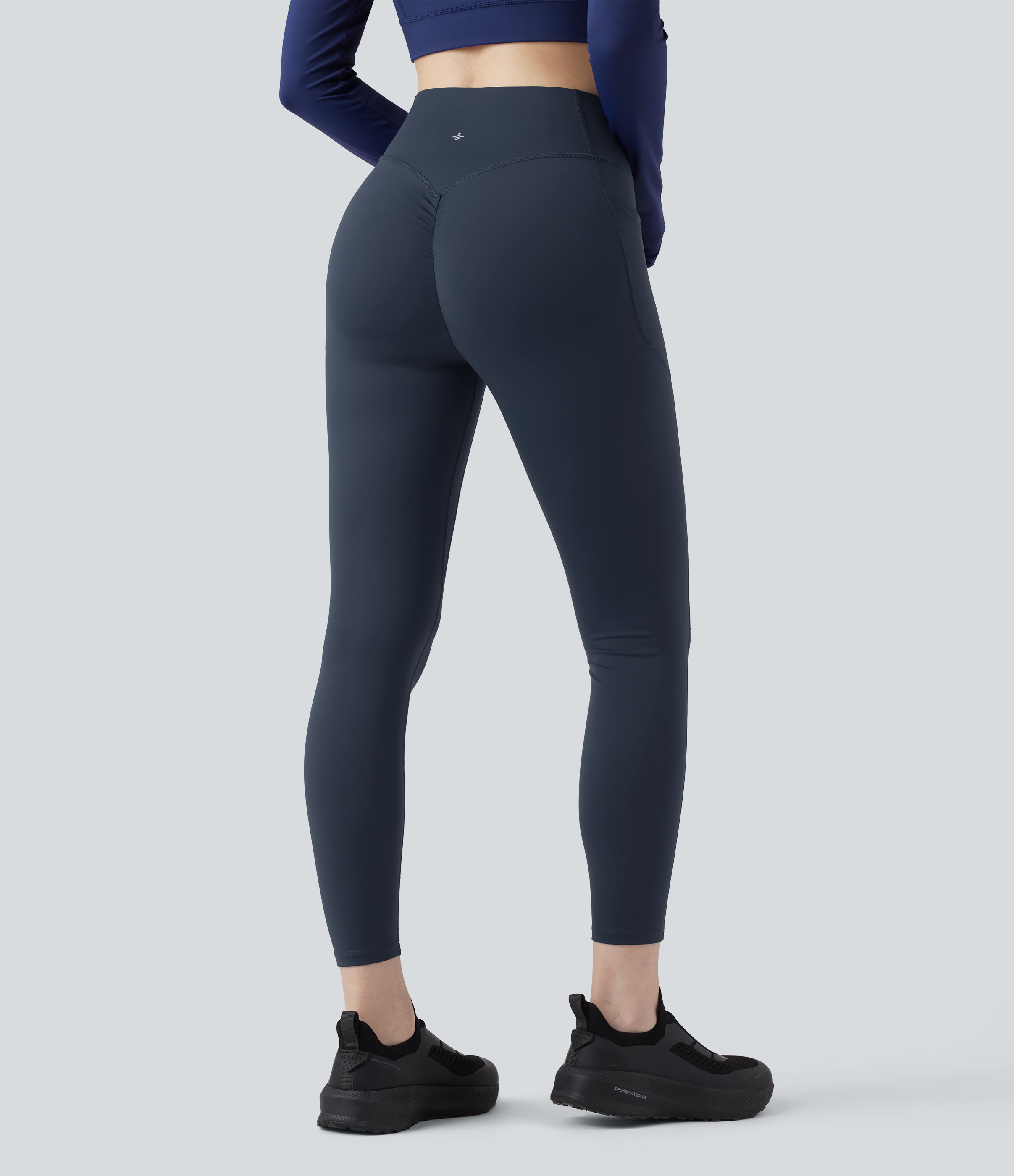 Halara UltraSculpt™ Heat leggings de yoga de talle alto con fruncido posterior que realza los glúteos, control abdominal y bolsillos