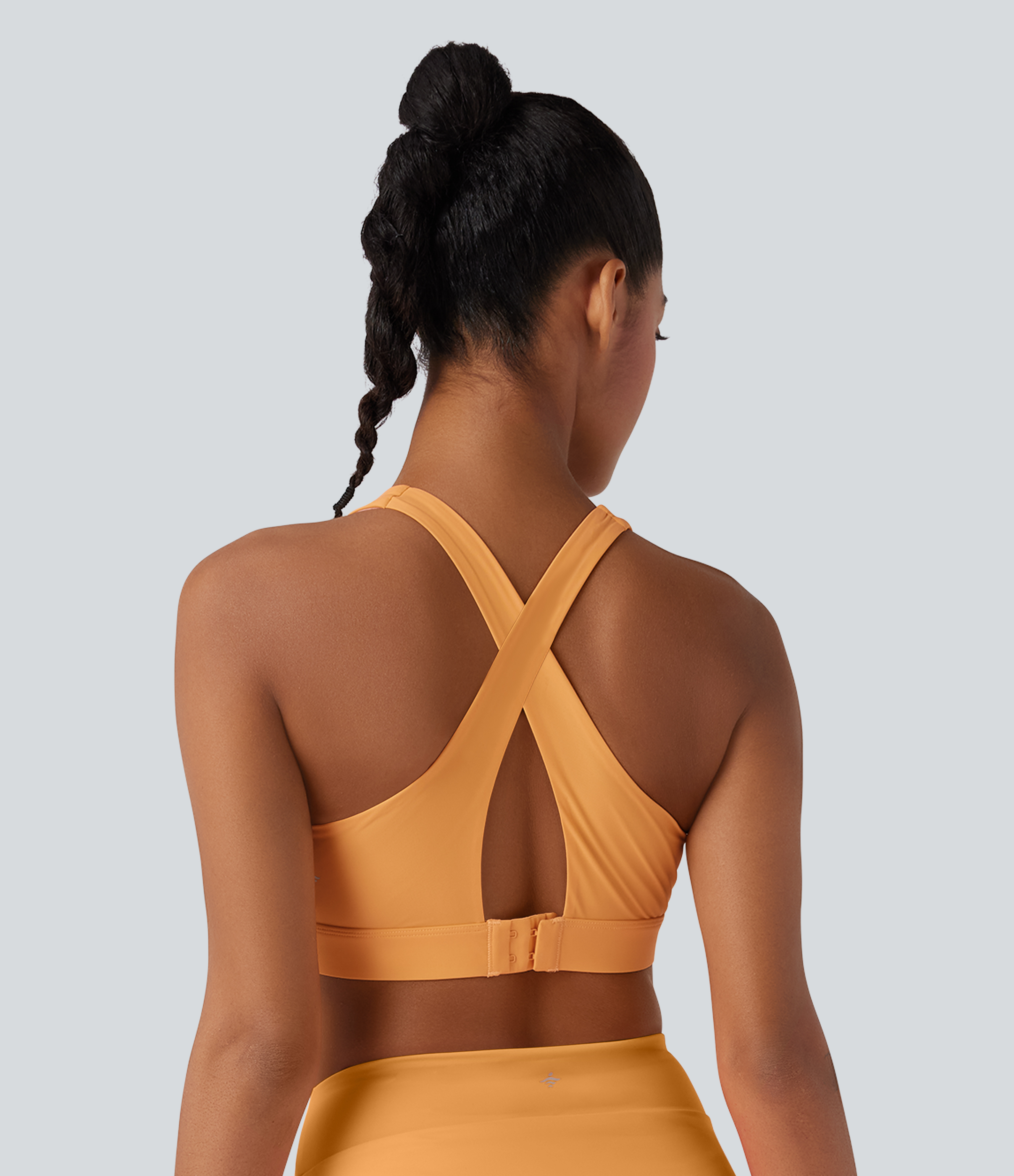 Buff Orange De la terre à l'eau — Haut de bikini dos nu à bretelles croisées avec boucle réglable / 2