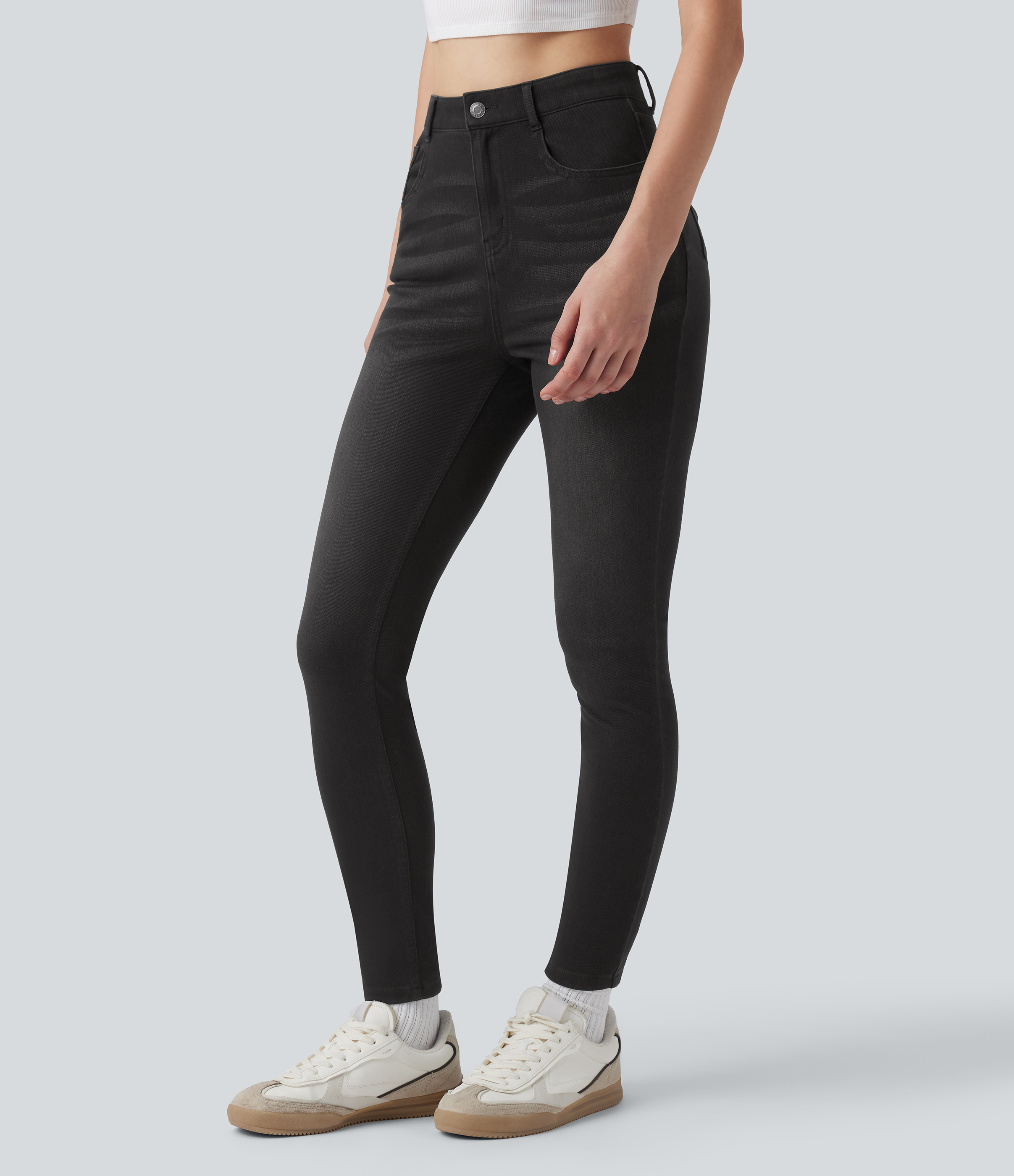 Jean skinny décontracté taille haute Halara Flex™ avec poches