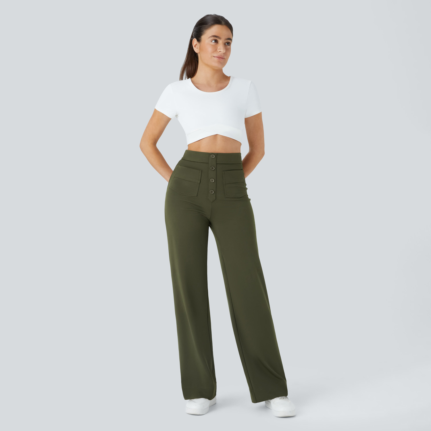 Straight-Leg Pants