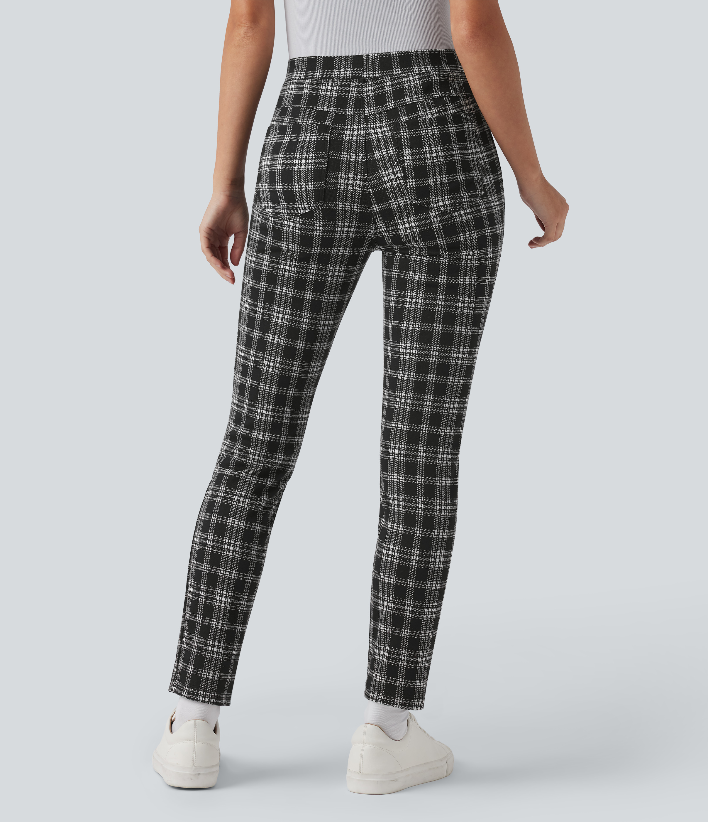 Women's Halara Flex™ High Waisted Pocket Houndstooth Plaid Skinny