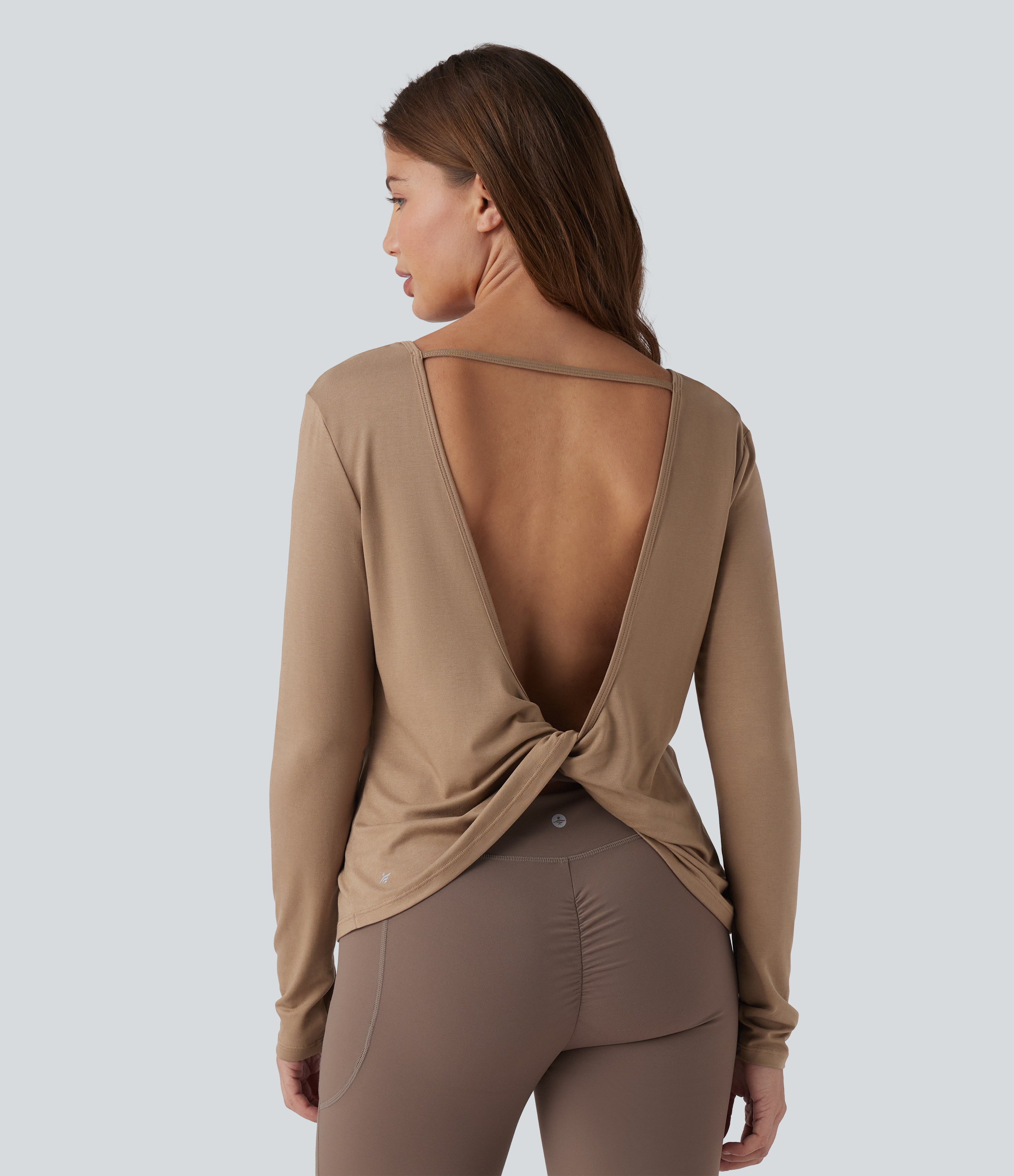 Crew Neck Long Sleeve Yoga Sports Top