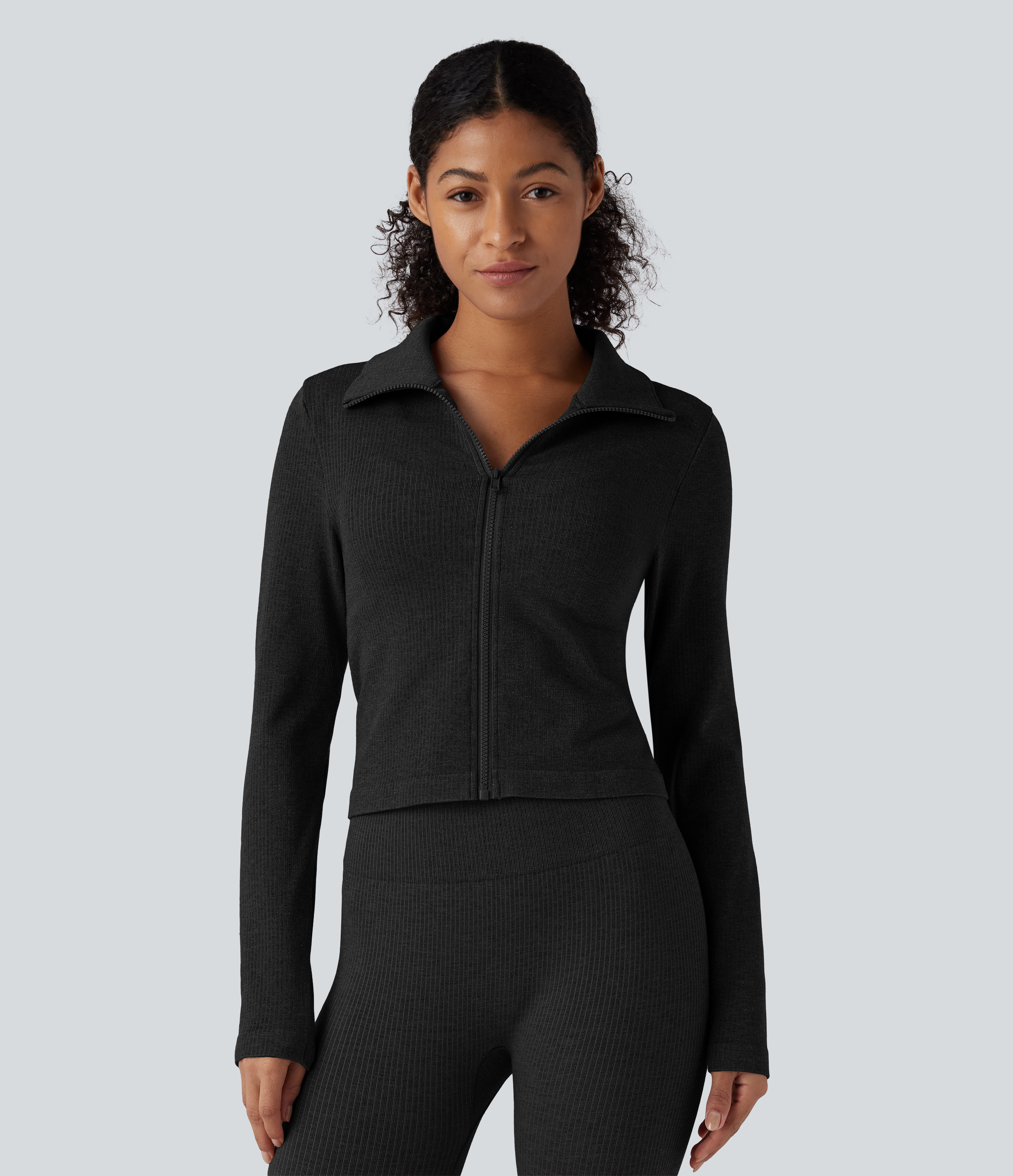 OneForm Seamless Flow Zipper Long Sleeve Yoga Warming Jacket