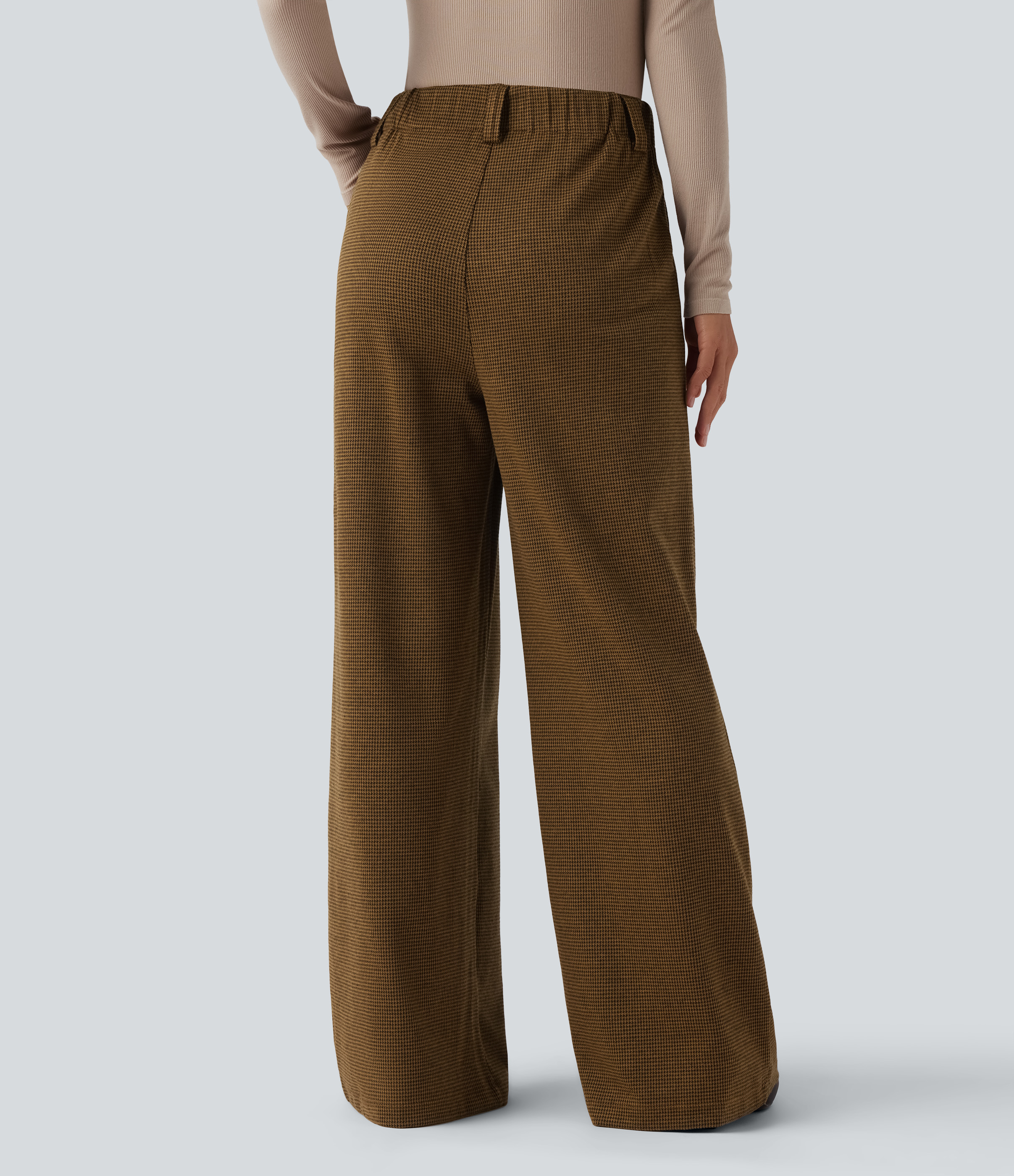 Women's Halara Flex™ High Waisted Houndstooth Work Baggy Pants