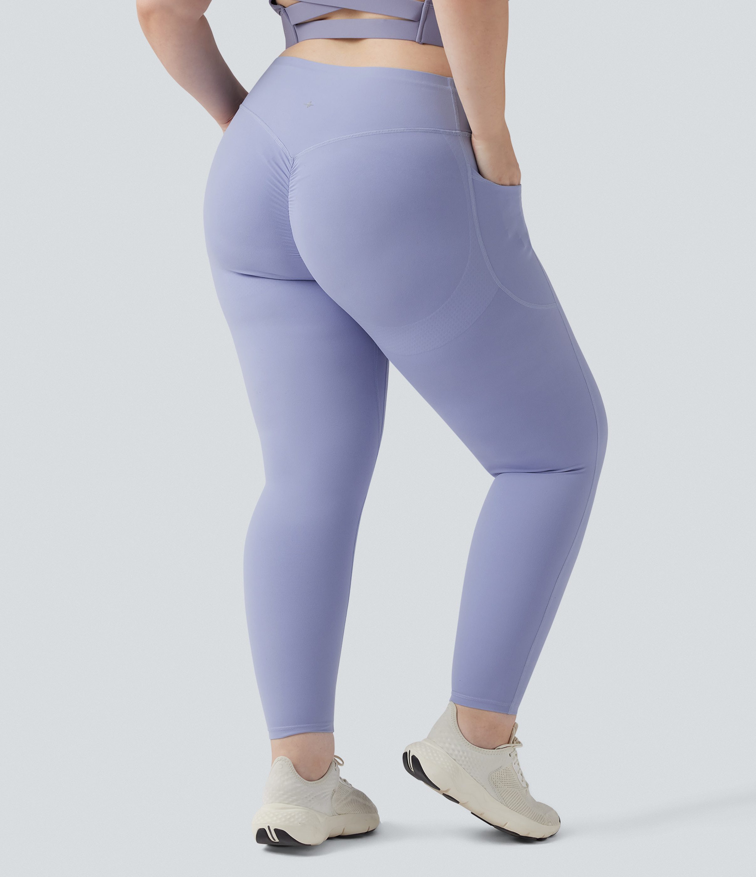 Halara UltraSculpt™ High Waisted Scrunch Butt Lifting Tummy Control Pocket Shaping Training Plus Size Leggings