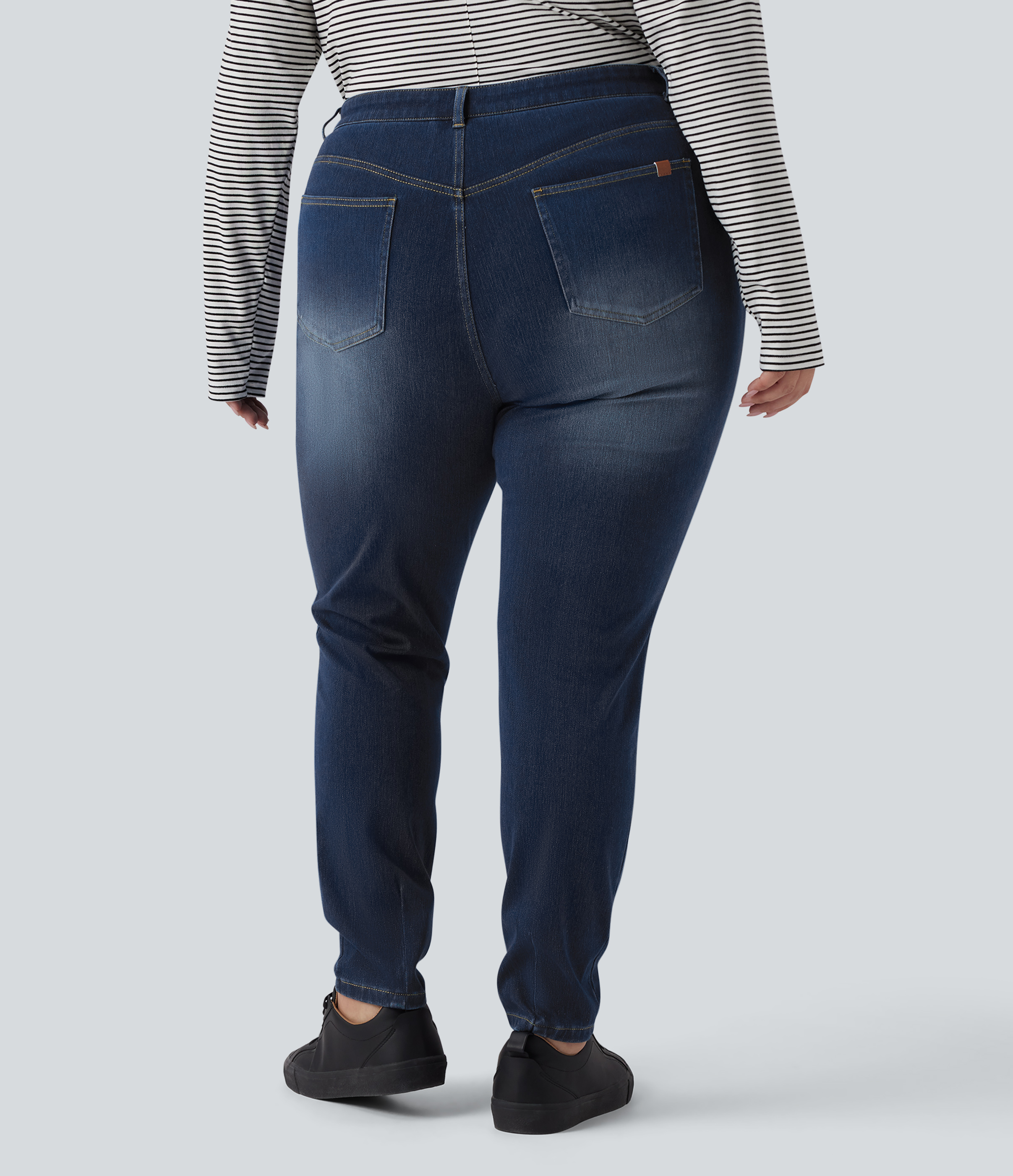 Pageant Blue Denim Halara Flex™ High Waisted Skinny Casual Cotton Jeans with Pockets / 2