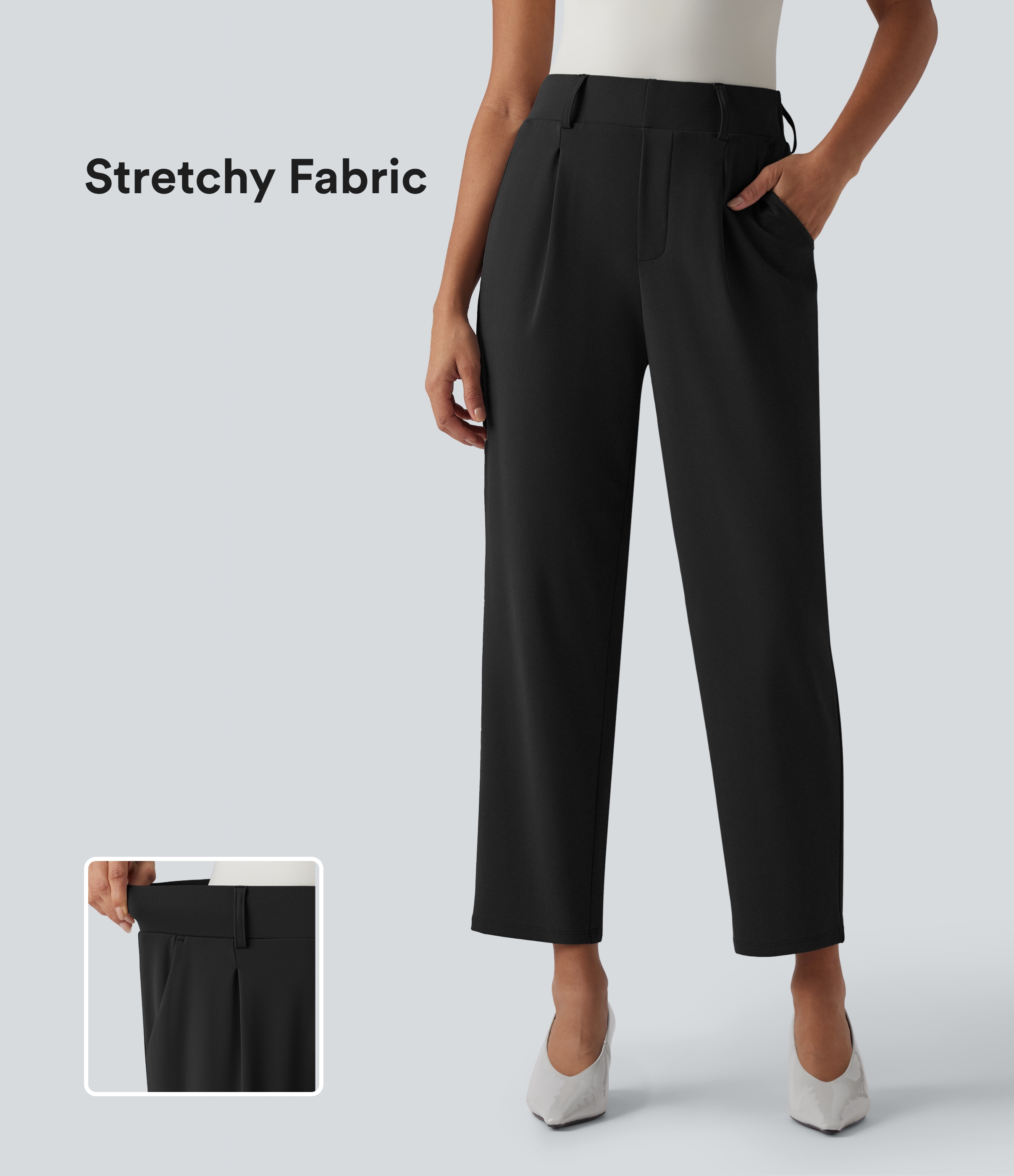 Halara Flex™ High Waisted Tapered Suit Work Pants with Pockets