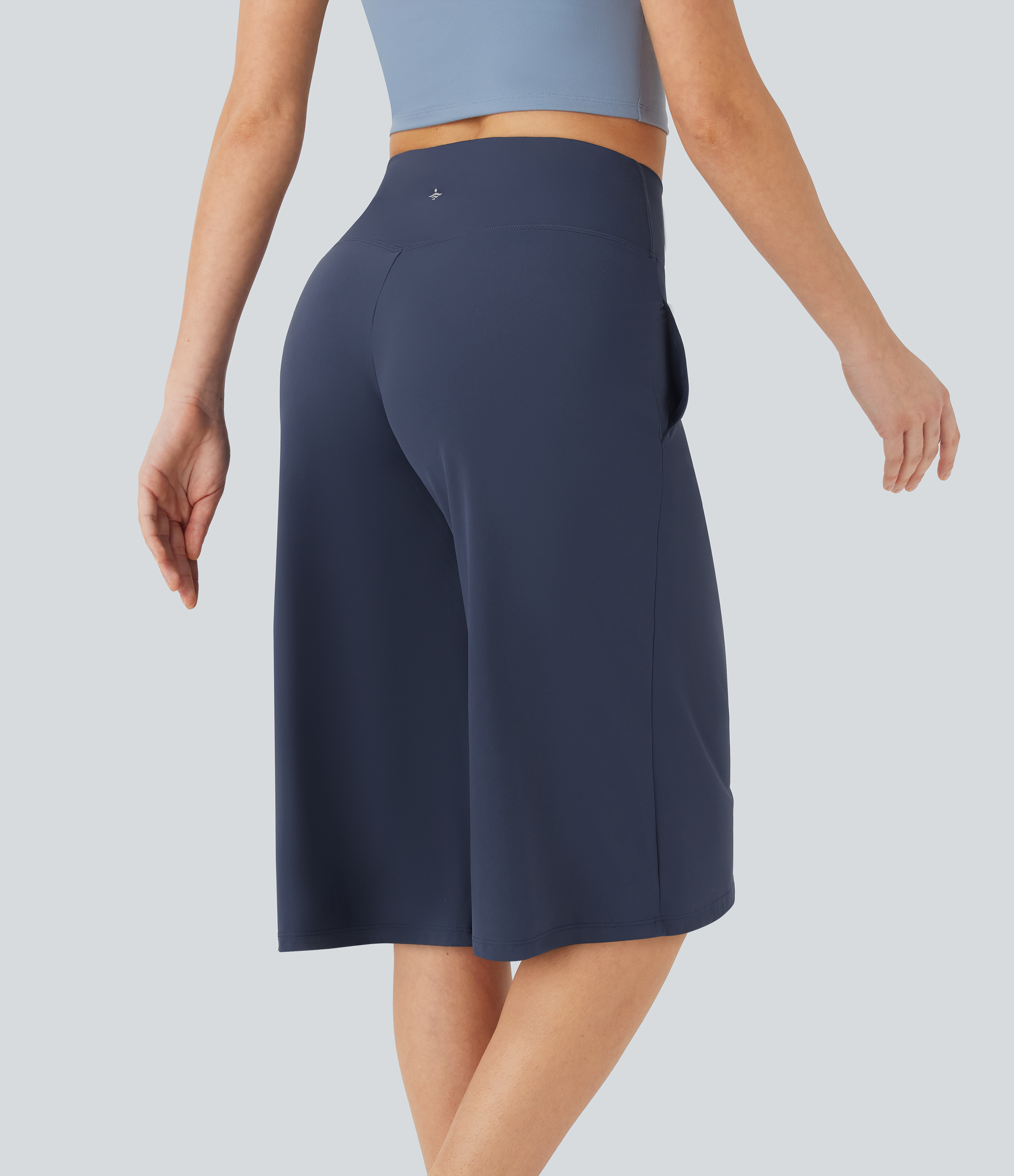 Mood Indigo Pantalones de yoga Softlyzero™ Airy de tiro alto cruzado con bolsillos en tacto frío / 2